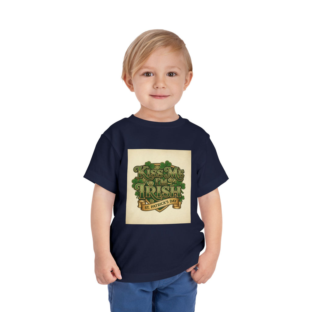 Toddler Tee — "Kiss Me I'm Irish" St. Patrick's Day Shirt