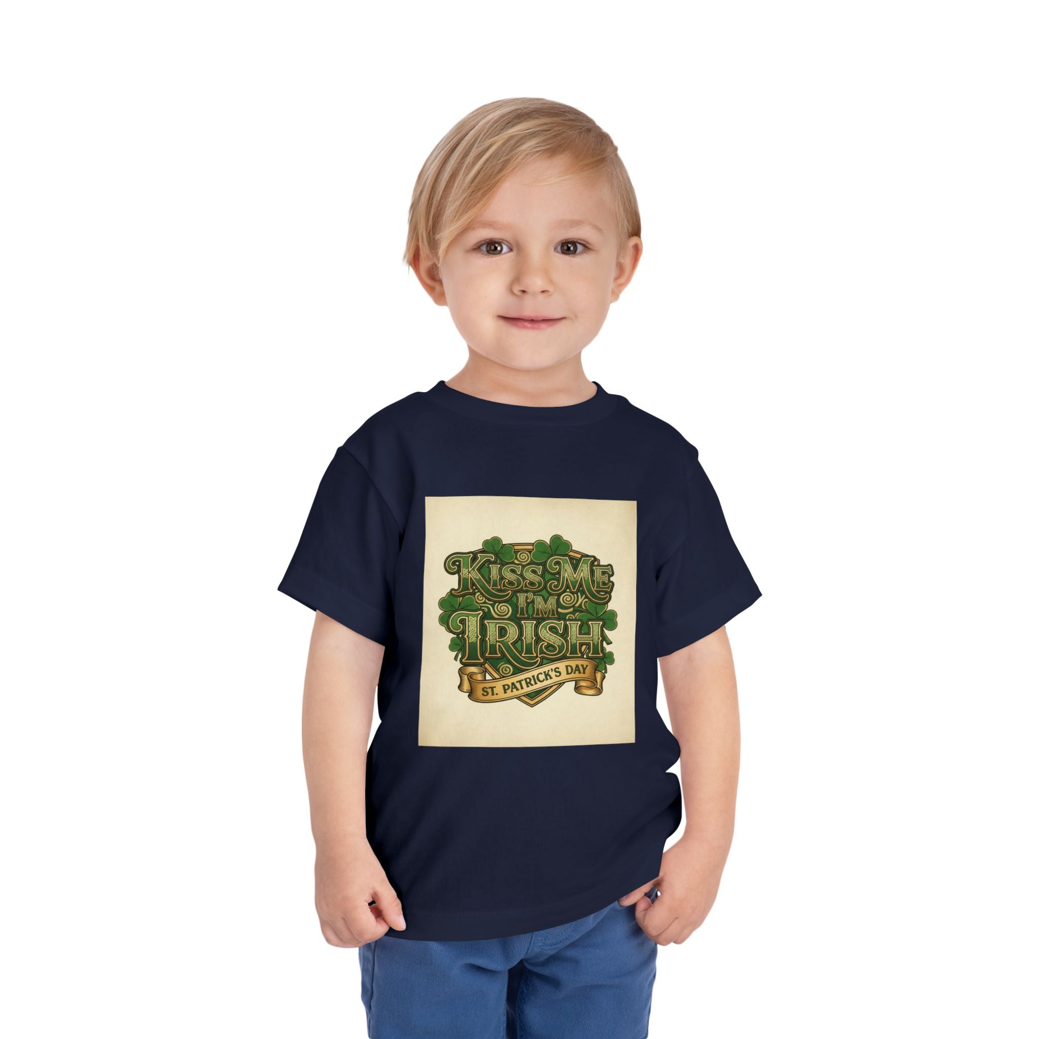 Toddler Tee — "Kiss Me I'm Irish" St. Patrick's Day Shirt