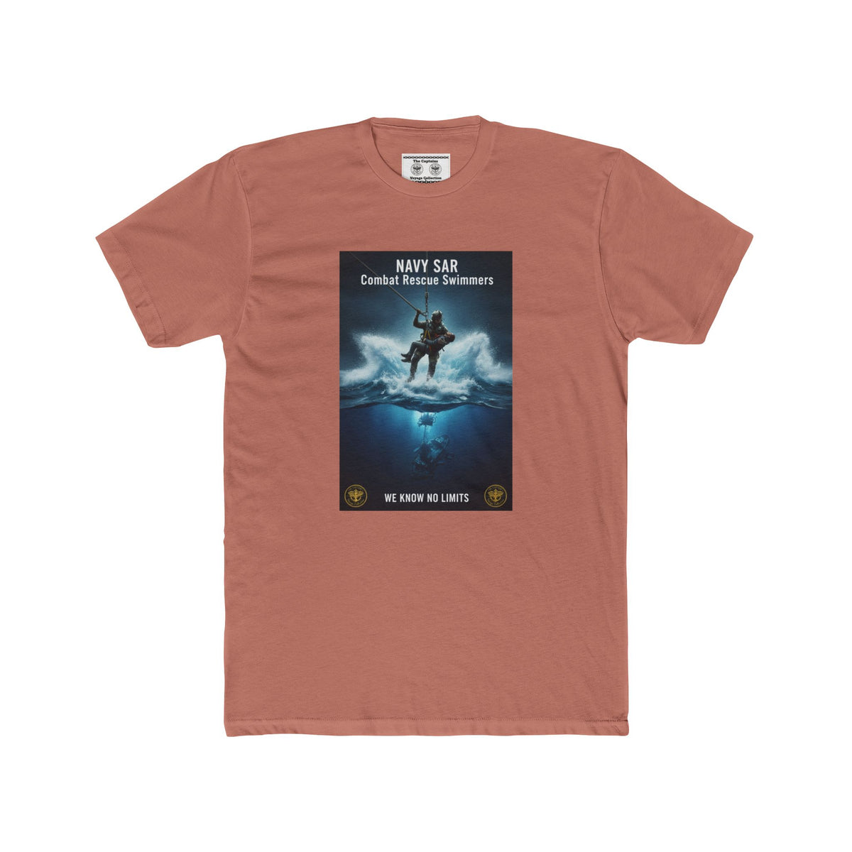 Navy SAR Combat Rescue Swimmers Graphic Tee — "We Know No Limits"