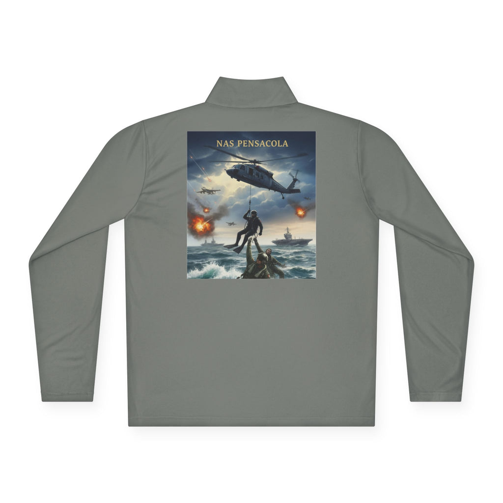 NAS Pensacola Military Rescue Quarter-Zip Pullover
