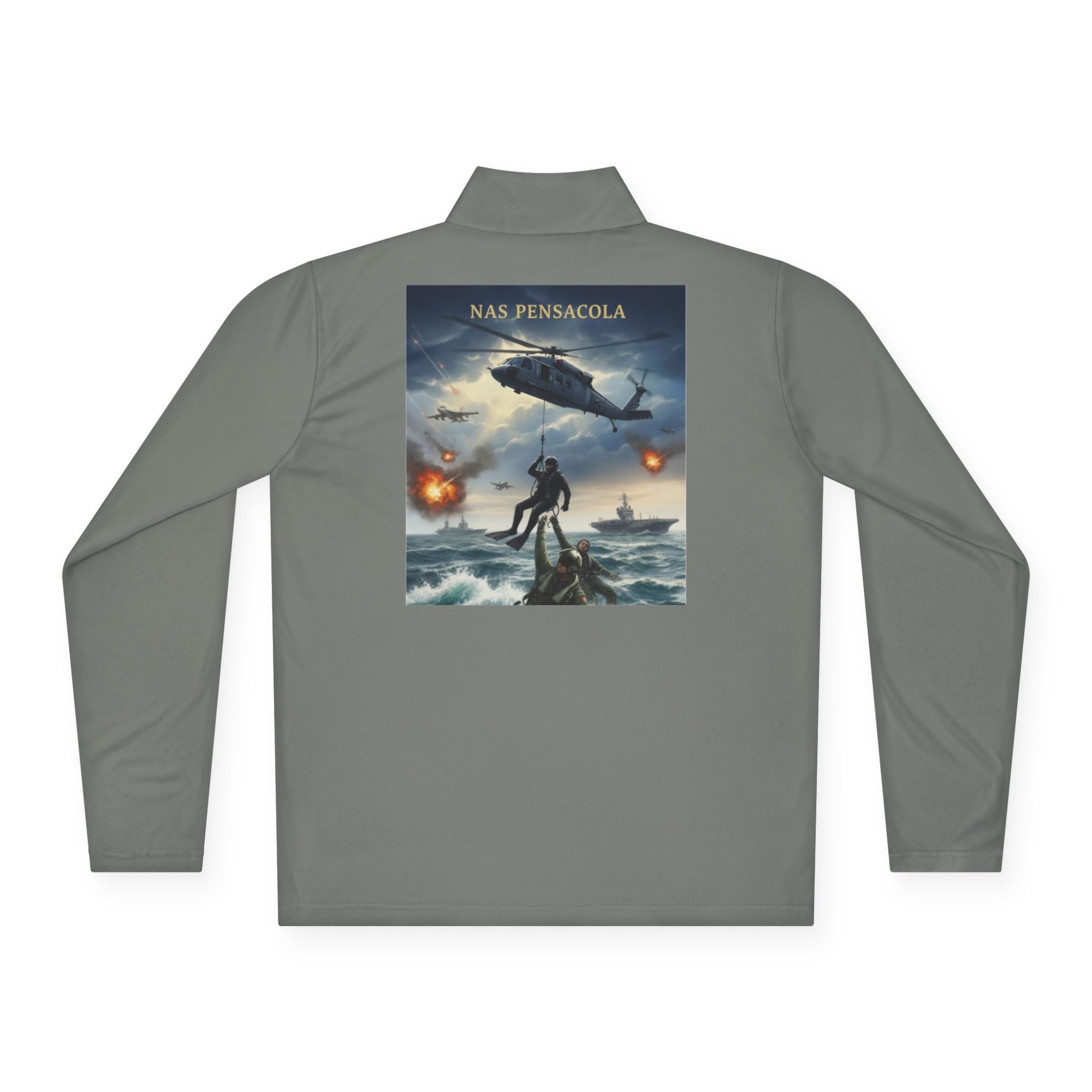 NAS Pensacola Military Rescue Quarter-Zip Pullover
