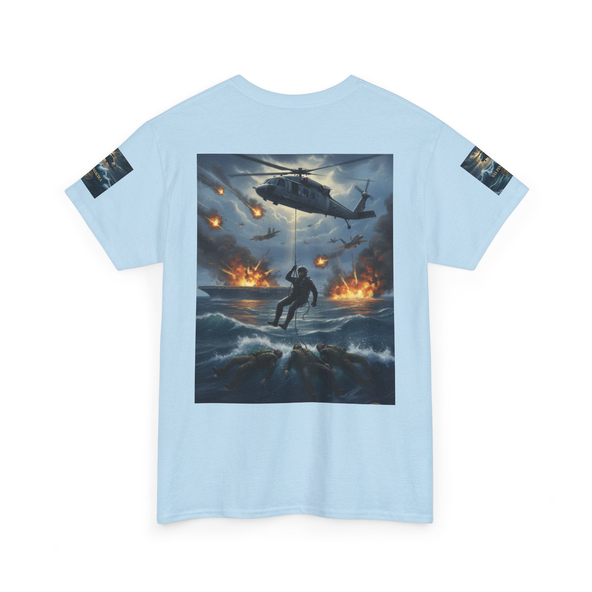 Rescue Mission Tee — Military Helicopter Search & Rescue Graphic T-Shirt