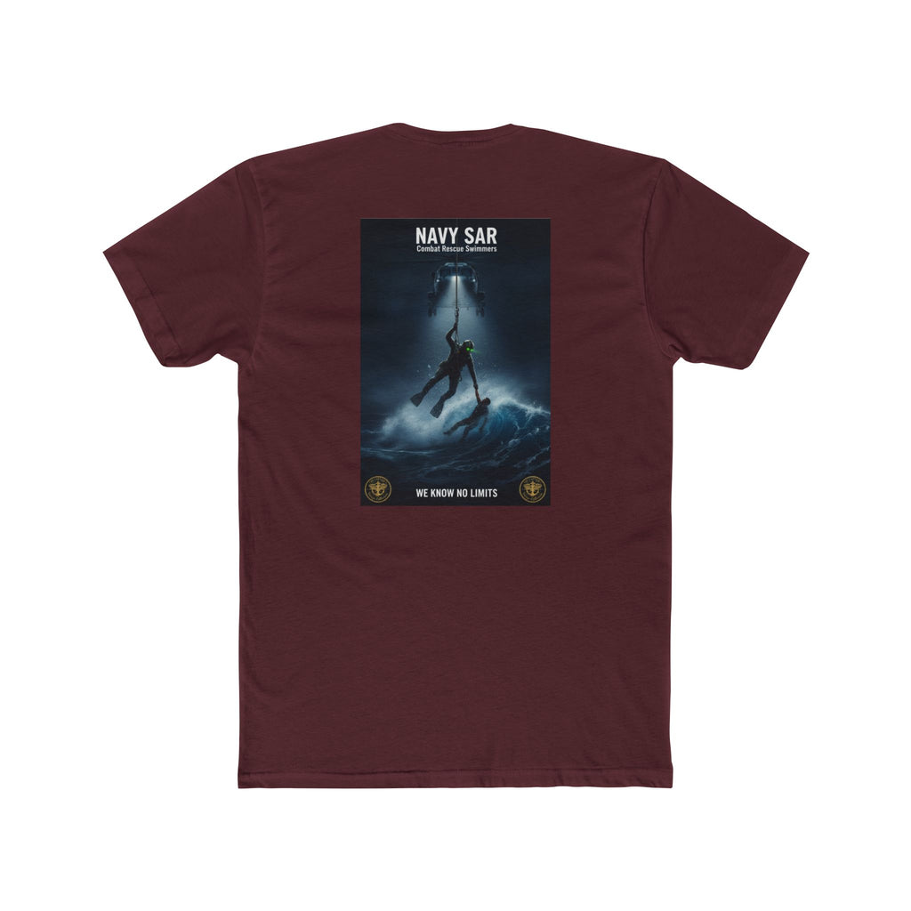 Navy SAR Combat Rescue Swimmers Graphic Tee — "We Know No Limits"