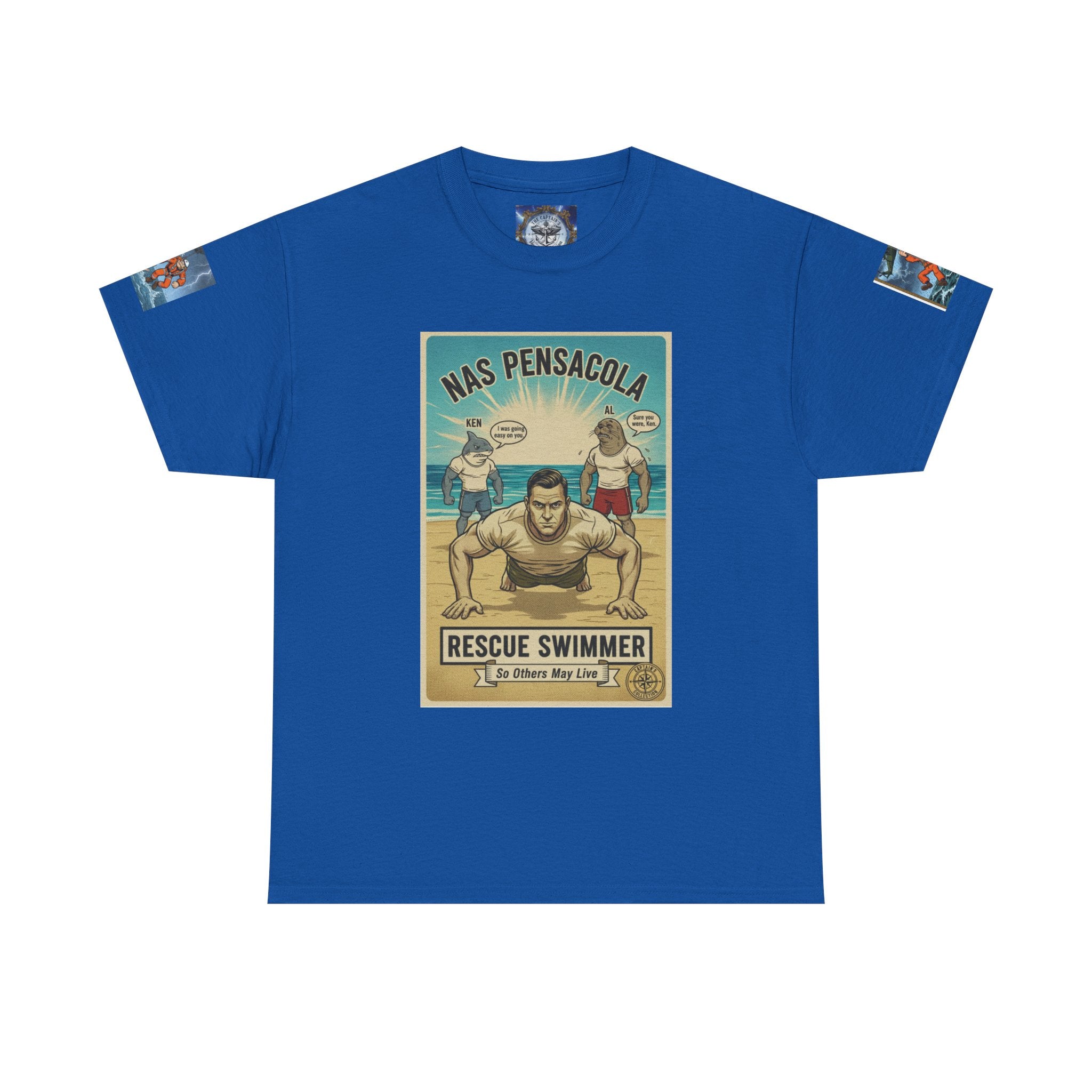 Rescue Swimmer Tee — NAS Pensacola Search & Rescue Helmet Tag T-Shirt