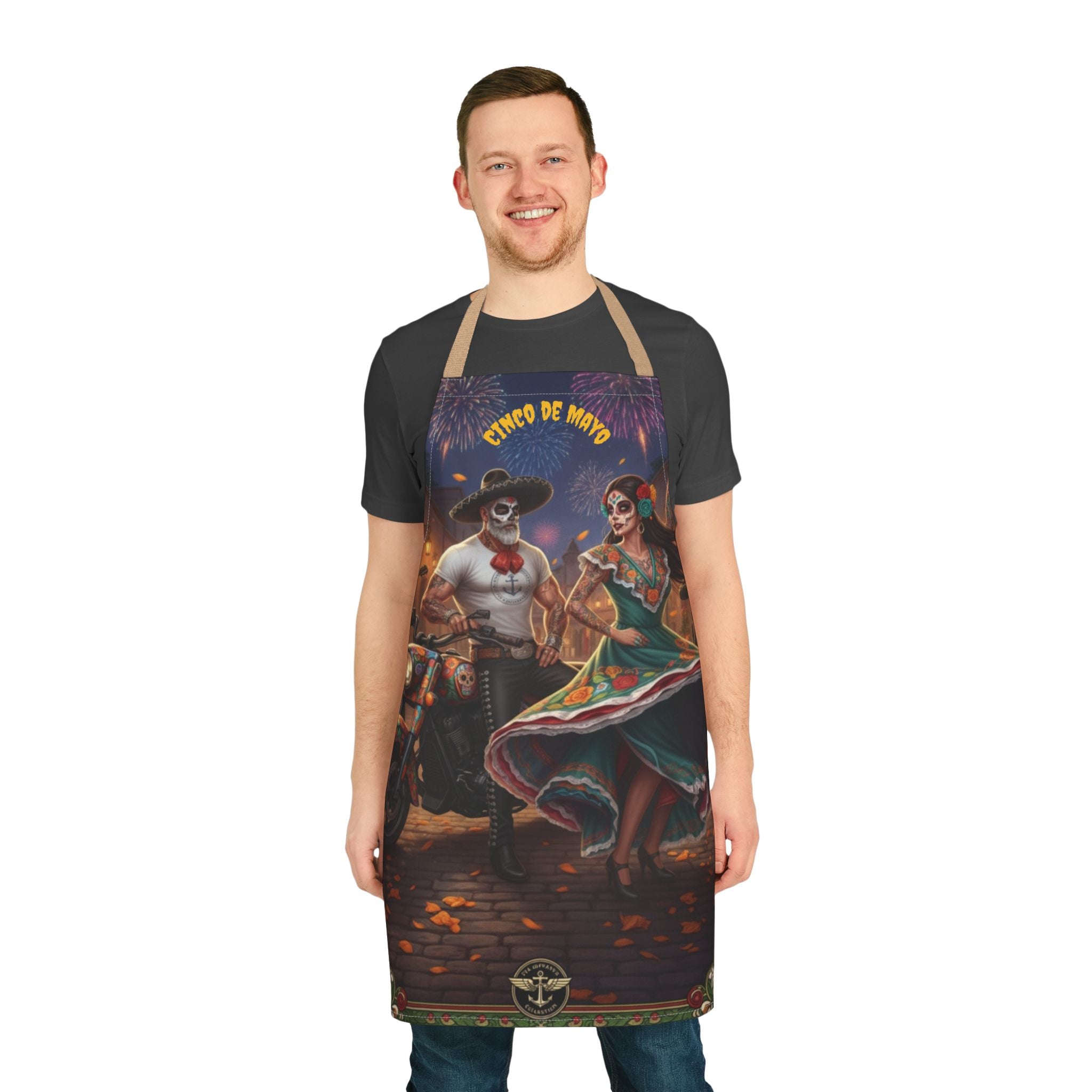 Cinco de Mayo Day of the Dead Fiesta Apron
