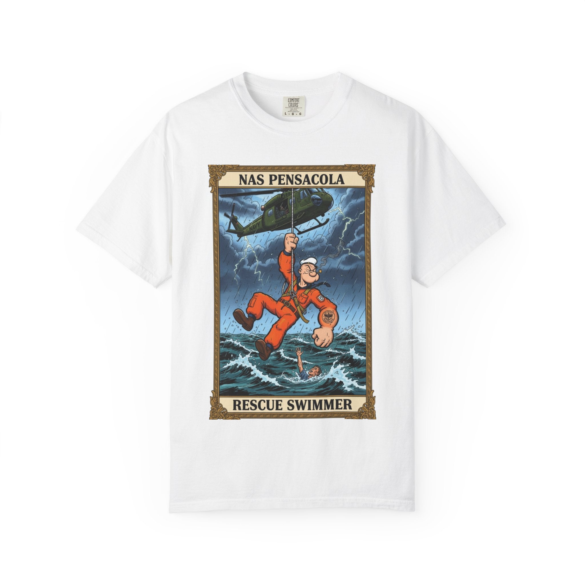 Rescue Swimmer T-Shirt – NAS Pensacola Vintage Lifesaver Tee