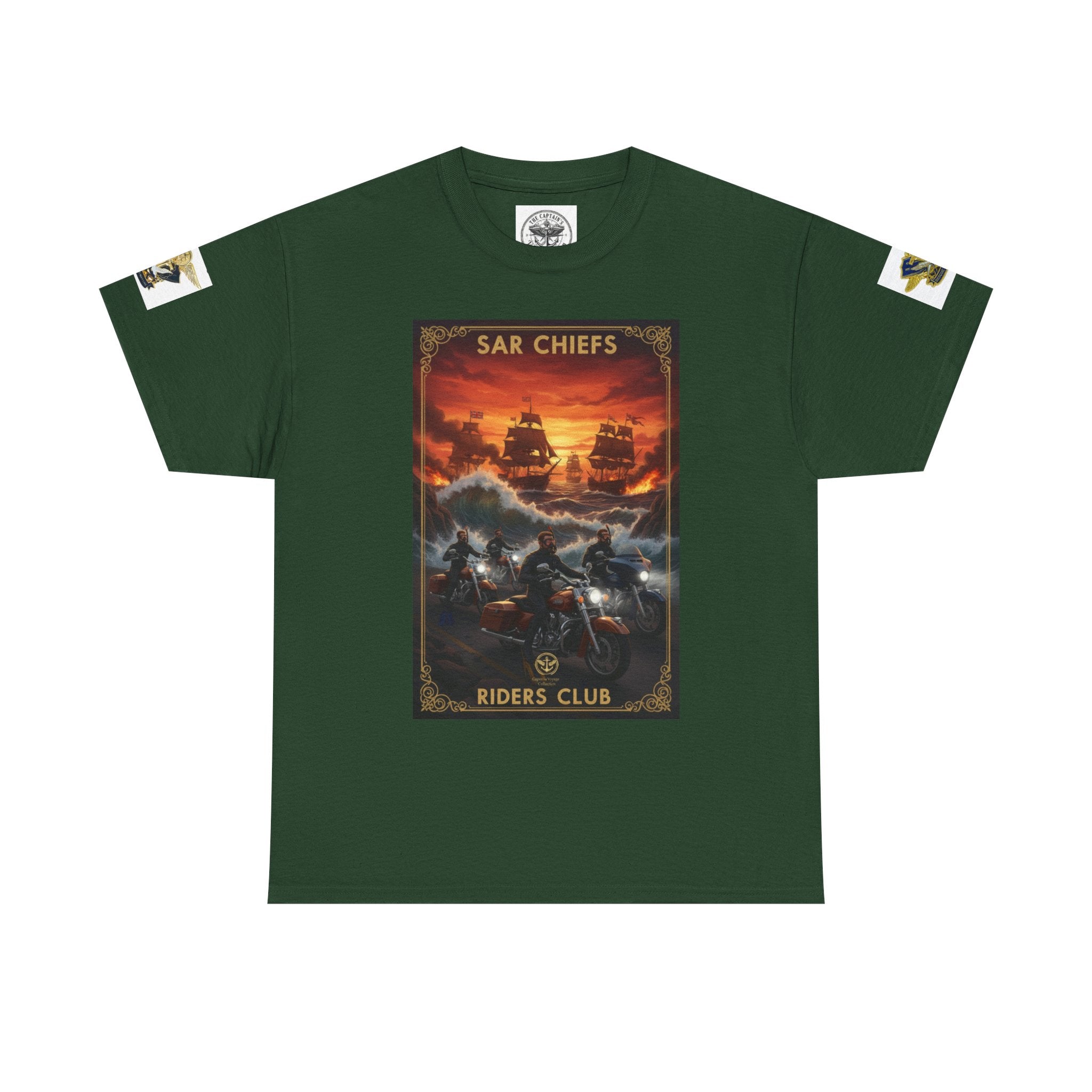 Military Rescue Riders Club T‑Shirt — SAR Chiefs Helicopter Tee