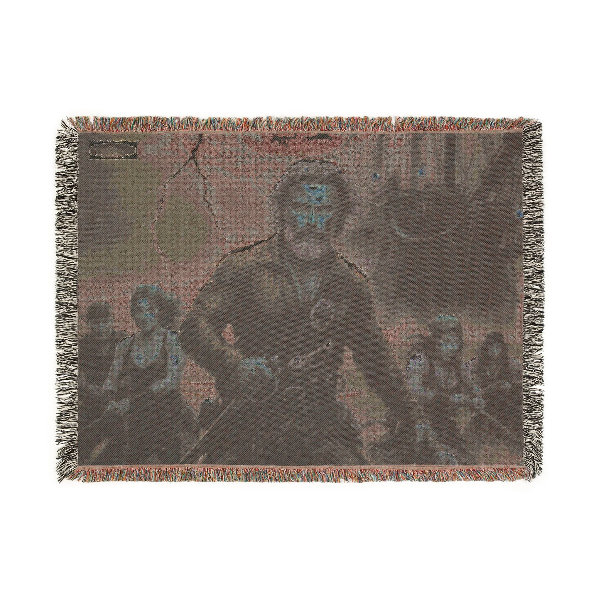 Pirate Captain Woven Blanket — Nautical Storm Ship Crew Throw