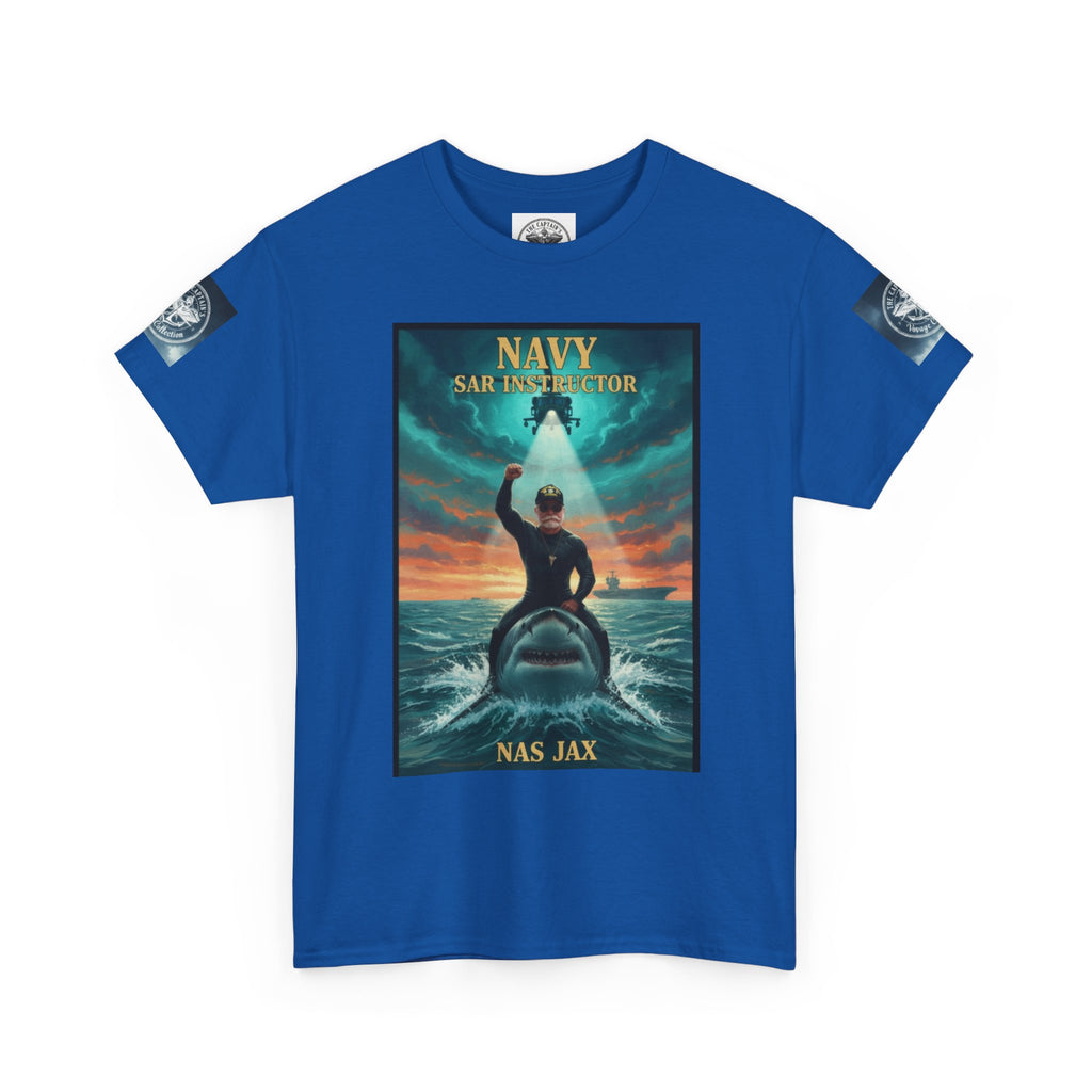 Navy Search & Rescue Graphic Tee — SAR Helicopter Rescue Scene