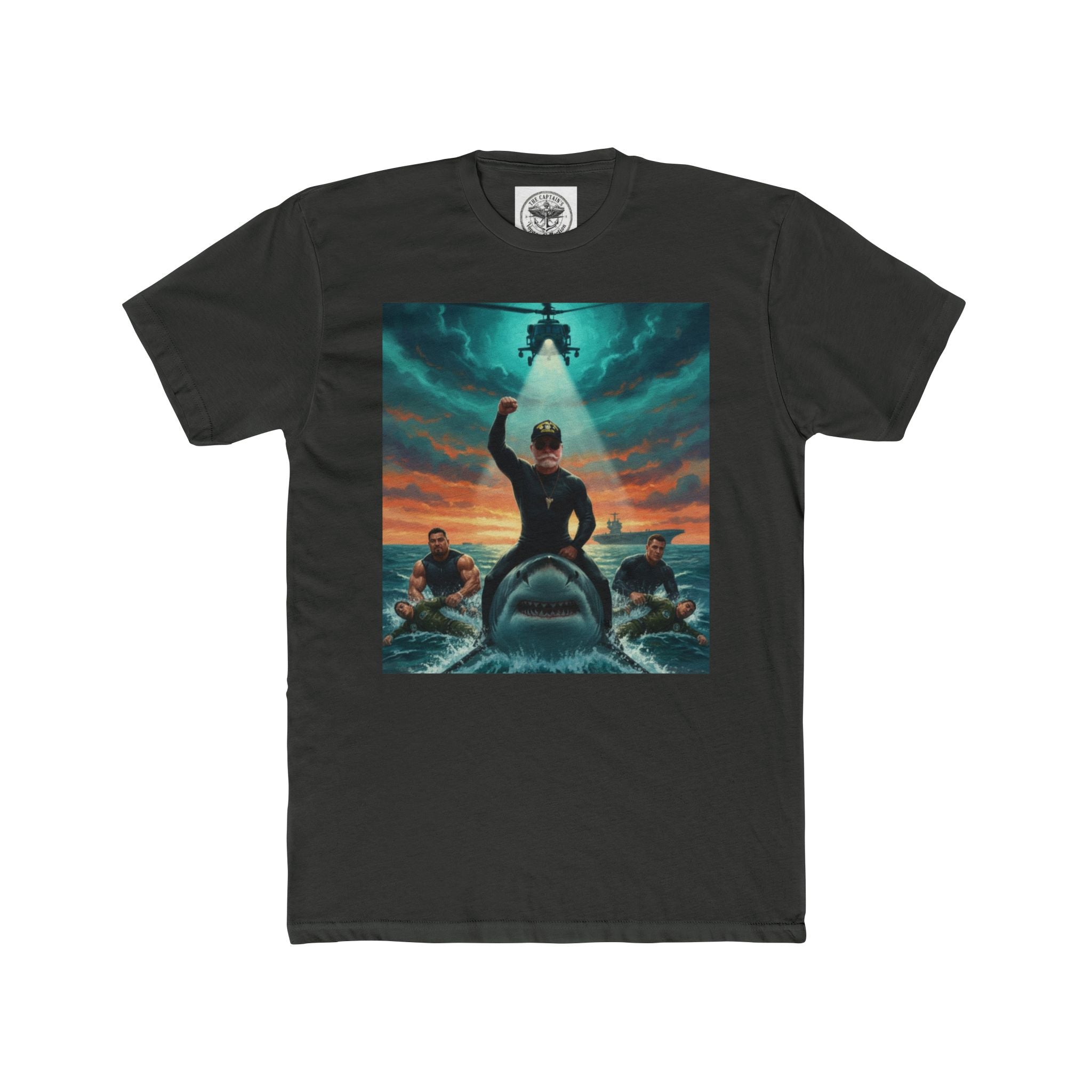 Rescue Mission T-Shirt — Military Helicopter & Sea Rescue Graphic Tee