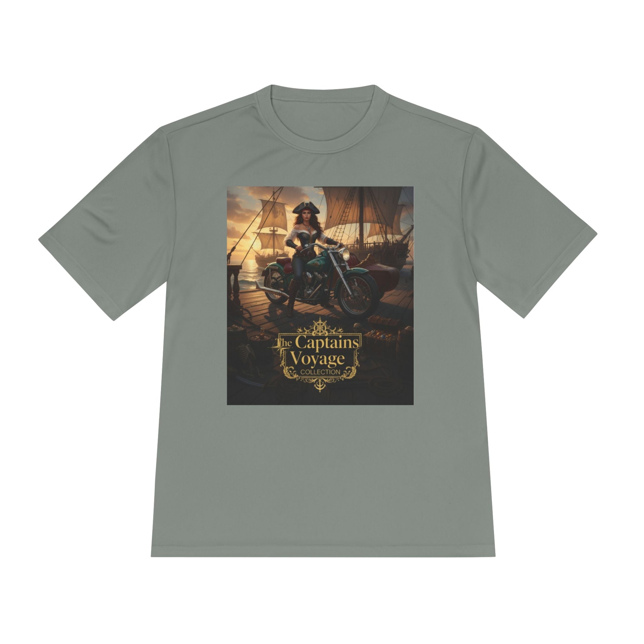 Captain's Voyage Graphic Tee – Nautical Pirate Ship T-Shirt