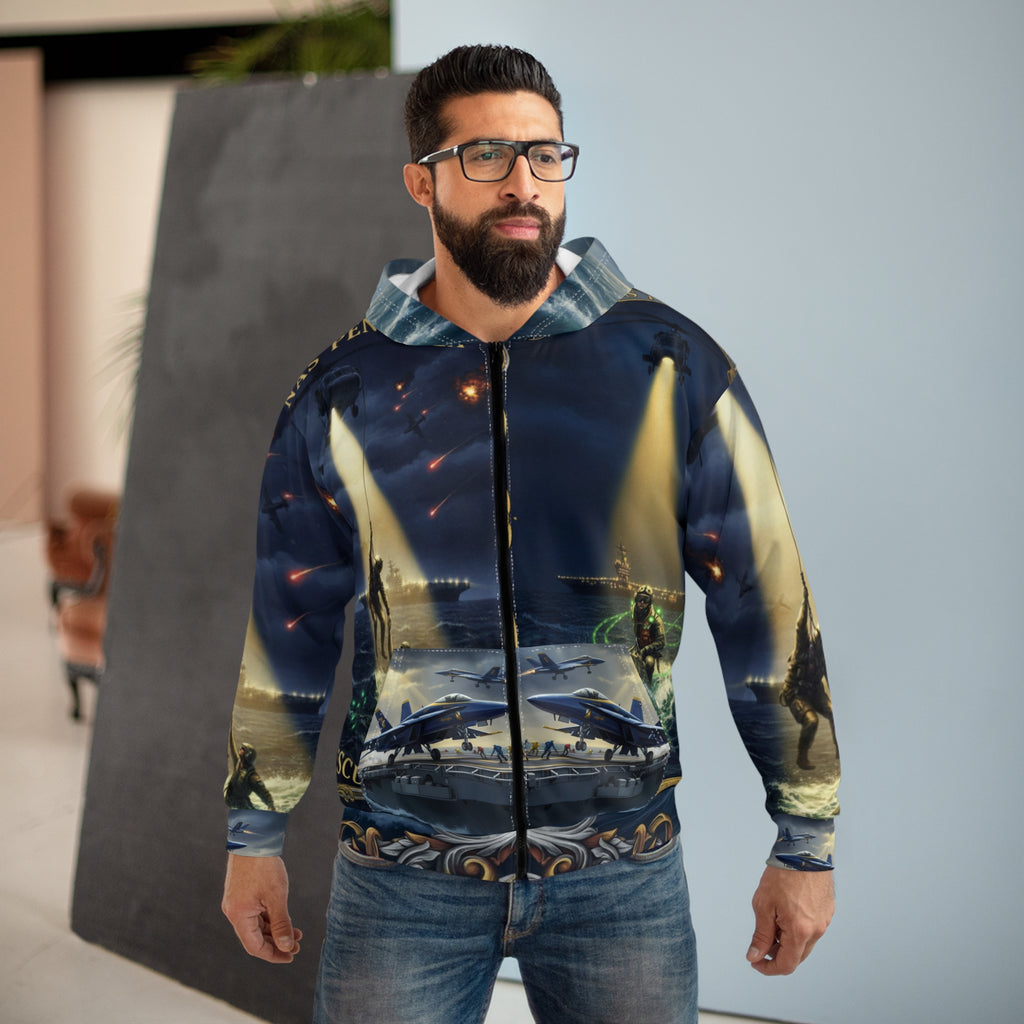 Navy Search & Rescue Zip Hoodie