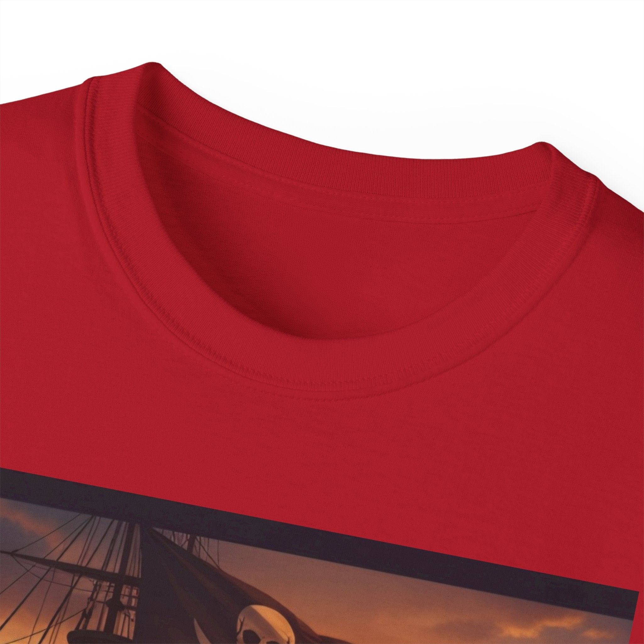 Pirate Ship Sunset Tee – Nautical Pirate Skull Graphic T-Shirt