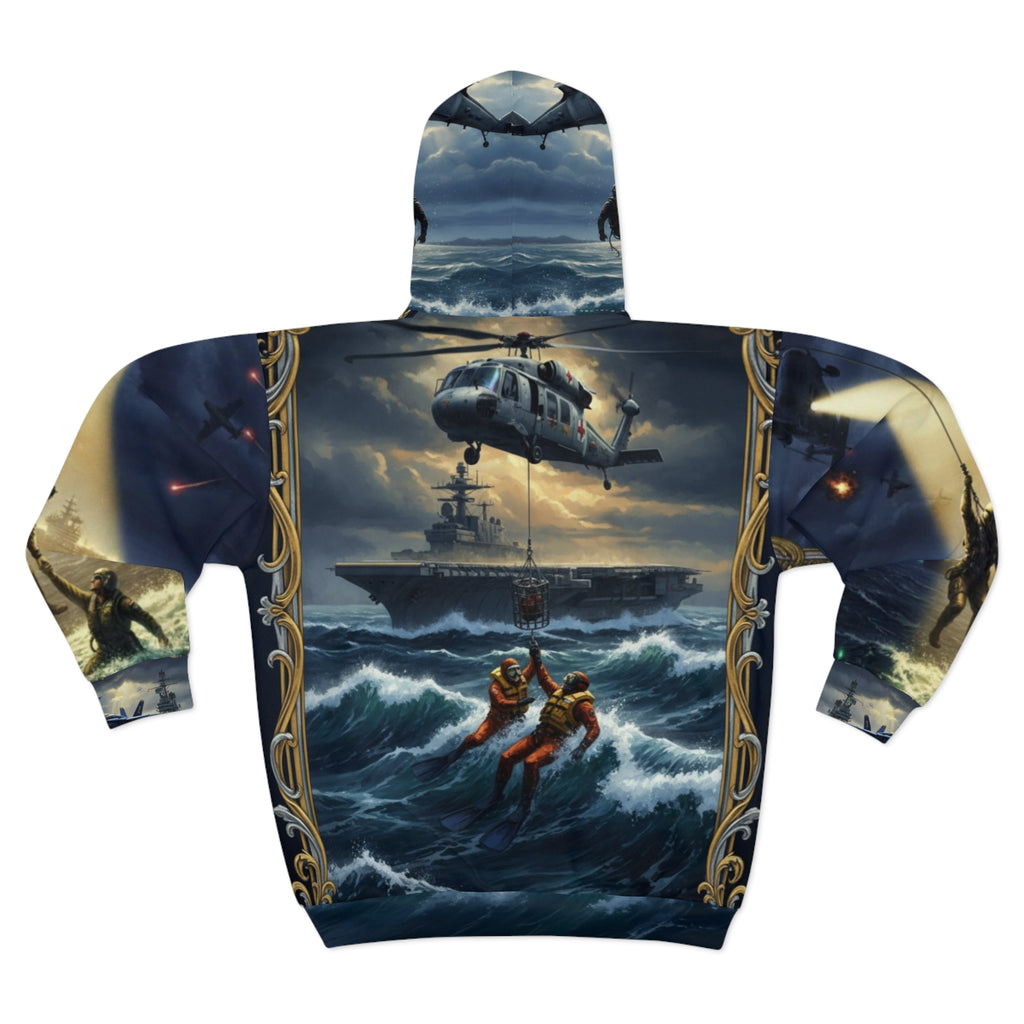 Navy Search & Rescue Zip Hoodie