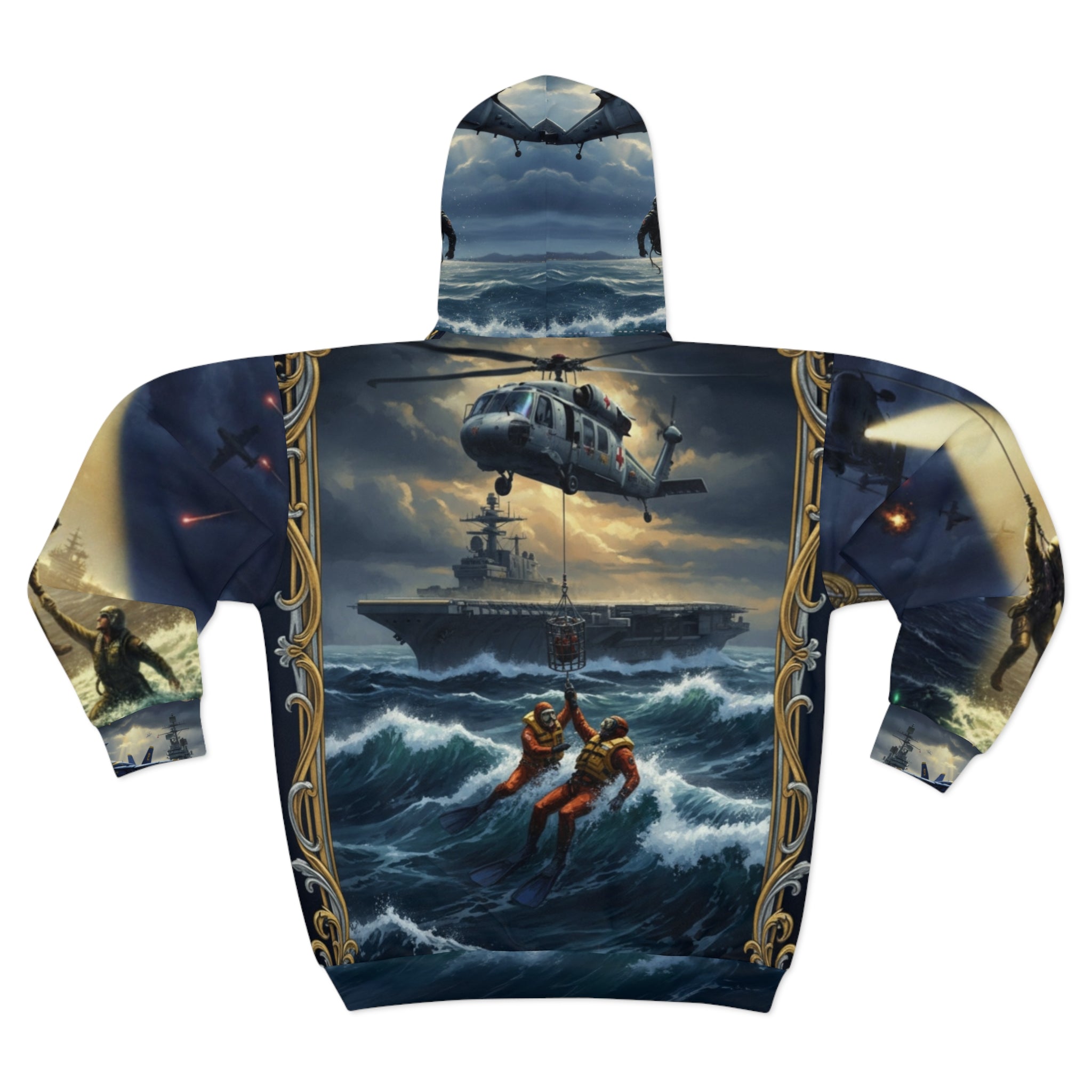 Navy Search & Rescue Zip Hoodie