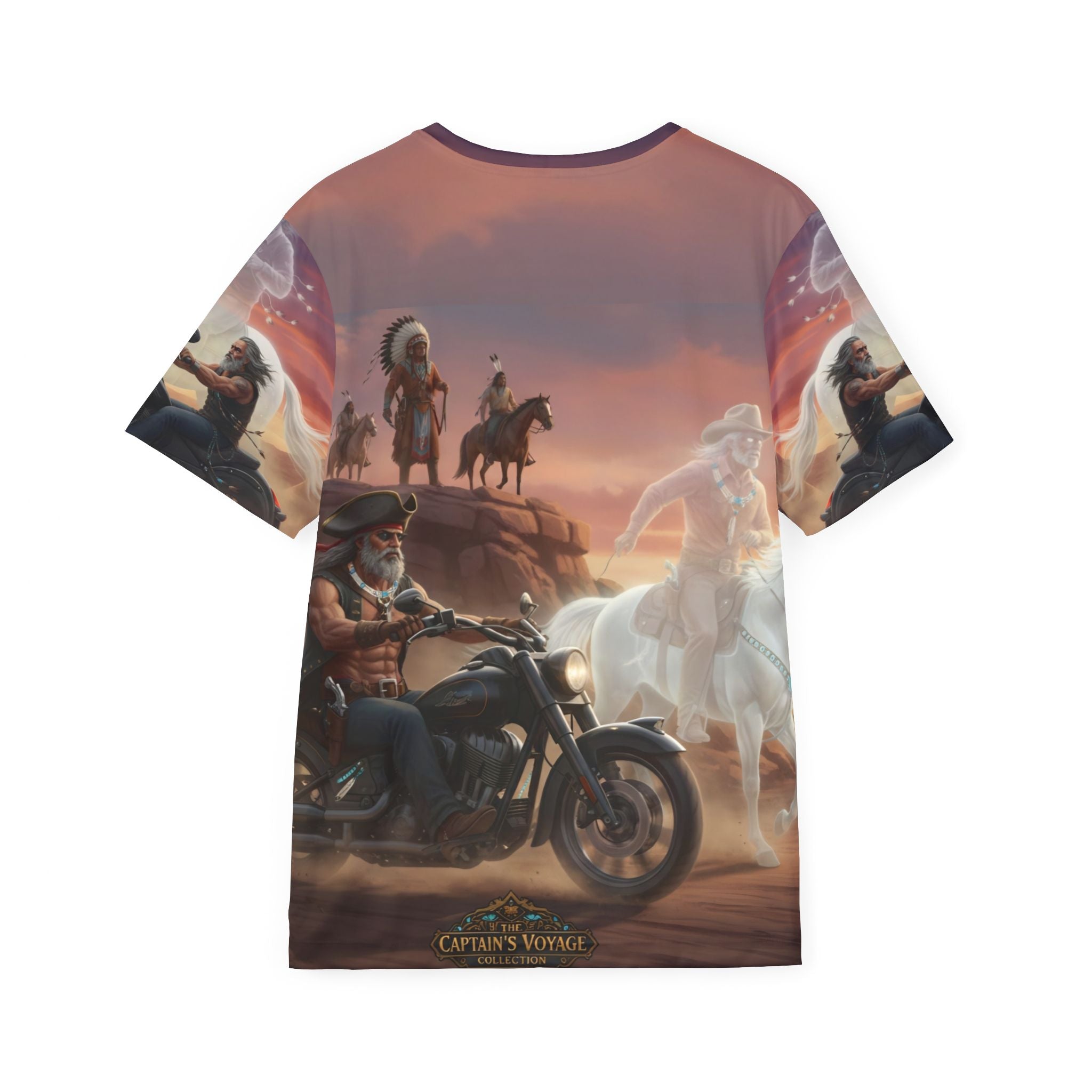 Captain's Voyage Motorcycle & Native Spirit All-Over Print Jersey