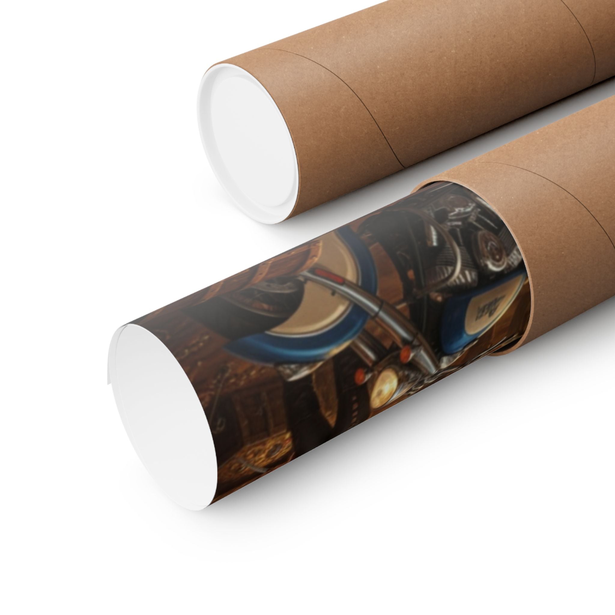 Pirate Queen Matte Poster — Fantasy Biker Treasure Cave Wall Art