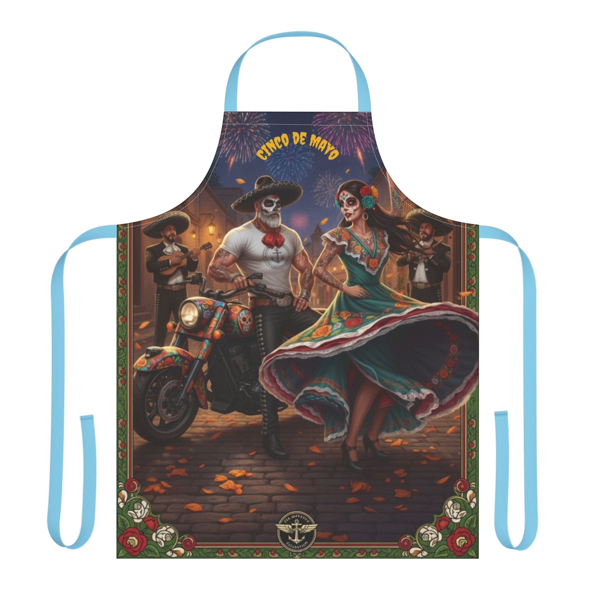 Cinco de Mayo Day of the Dead Fiesta Apron