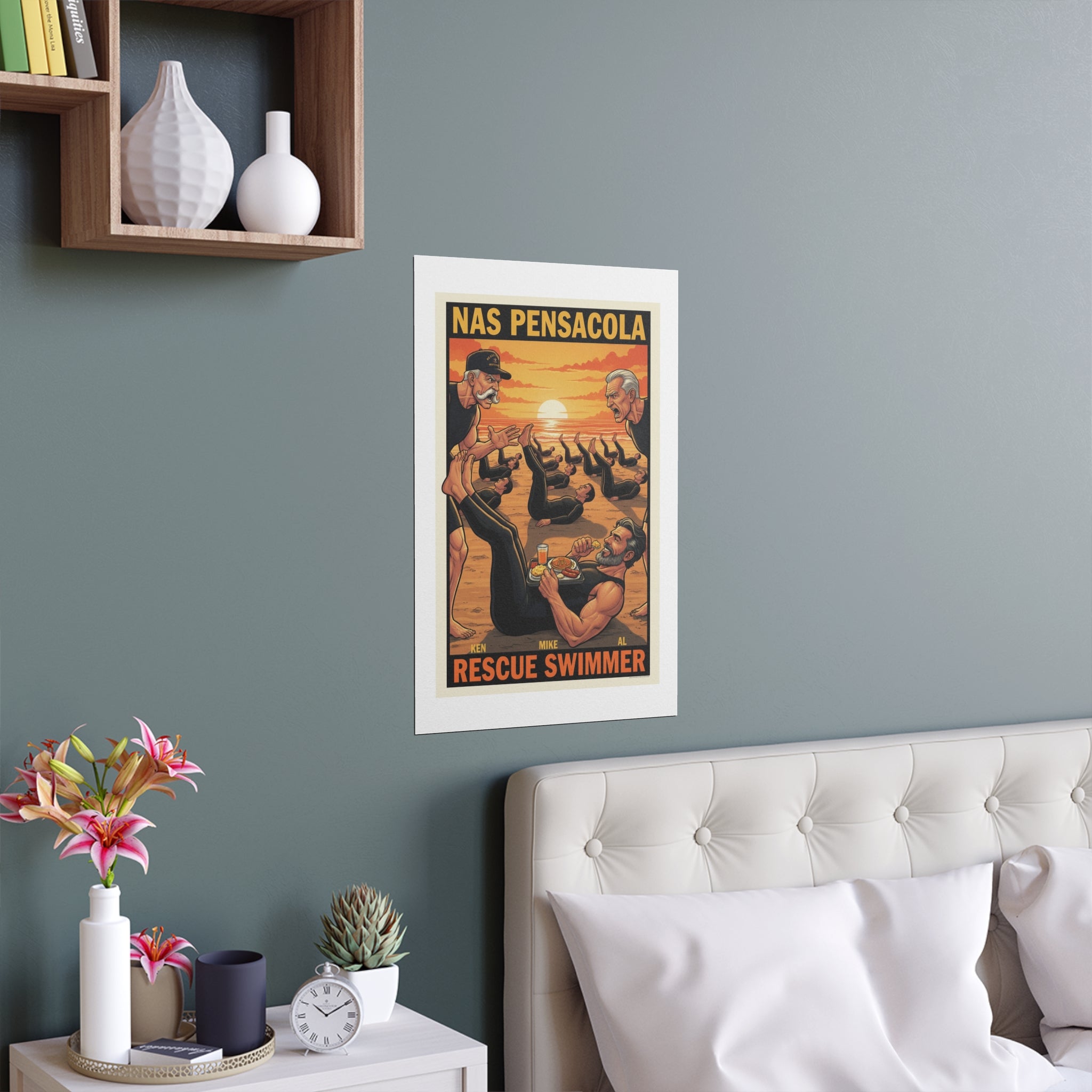 Helicopter Rescue Silk Poster — Search & Rescue Wall Art (Indoor/Outdoor)
