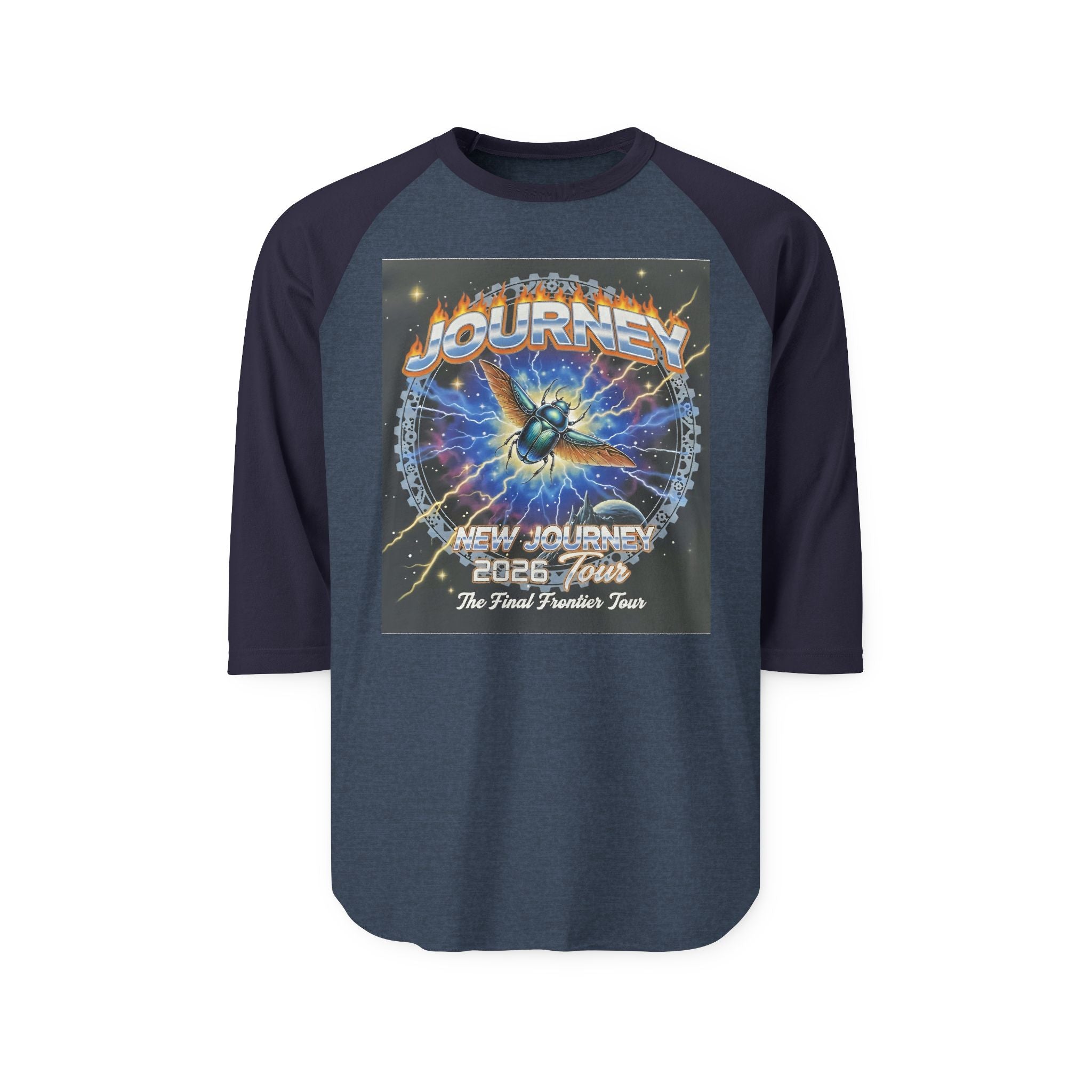 Journey 2008 Tour Raglan Shirt — Vintage Rock Band Baseball Tee