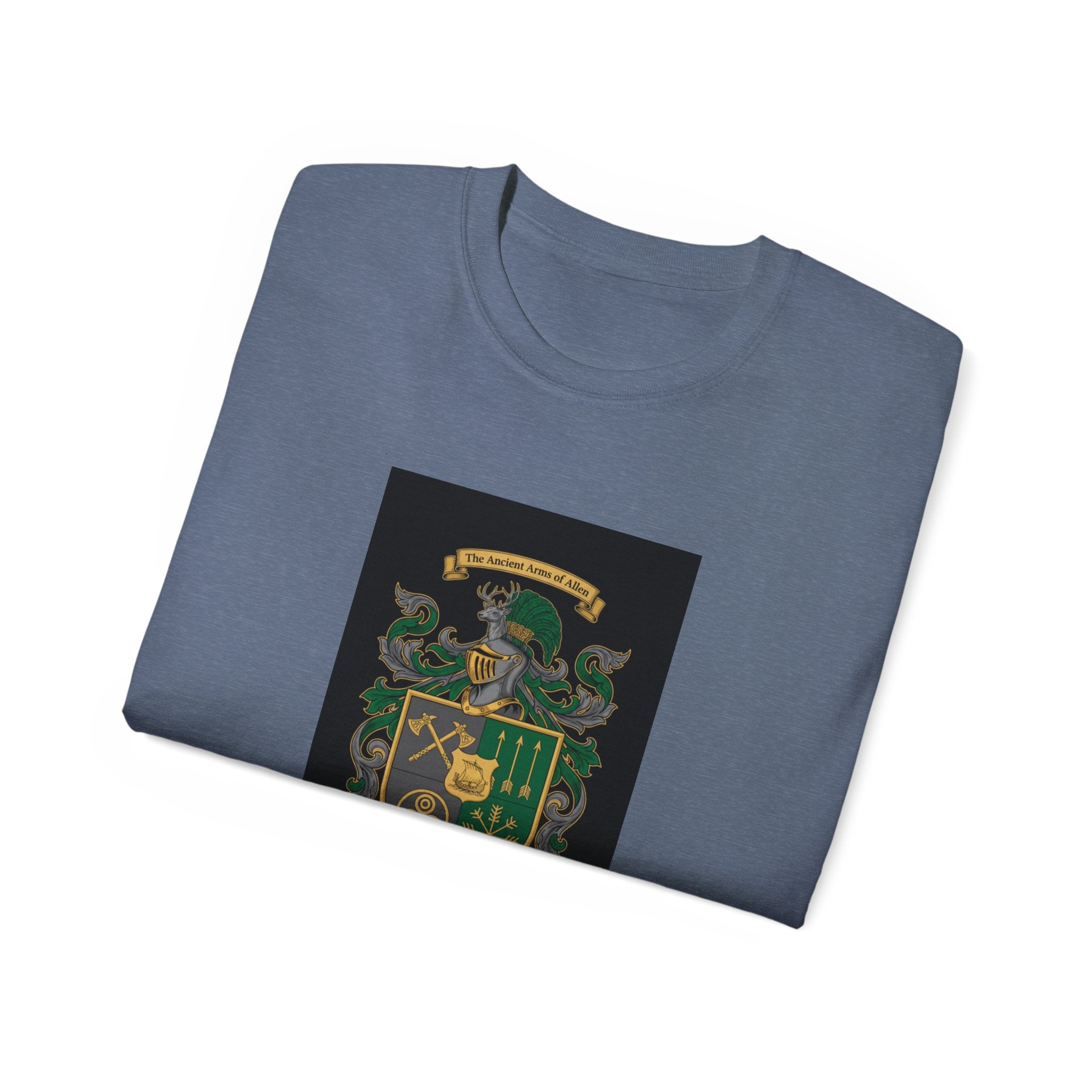 Irish Crest & 'One Lucky Viking' T-Shirt — Celtic Coat of Arms Tee