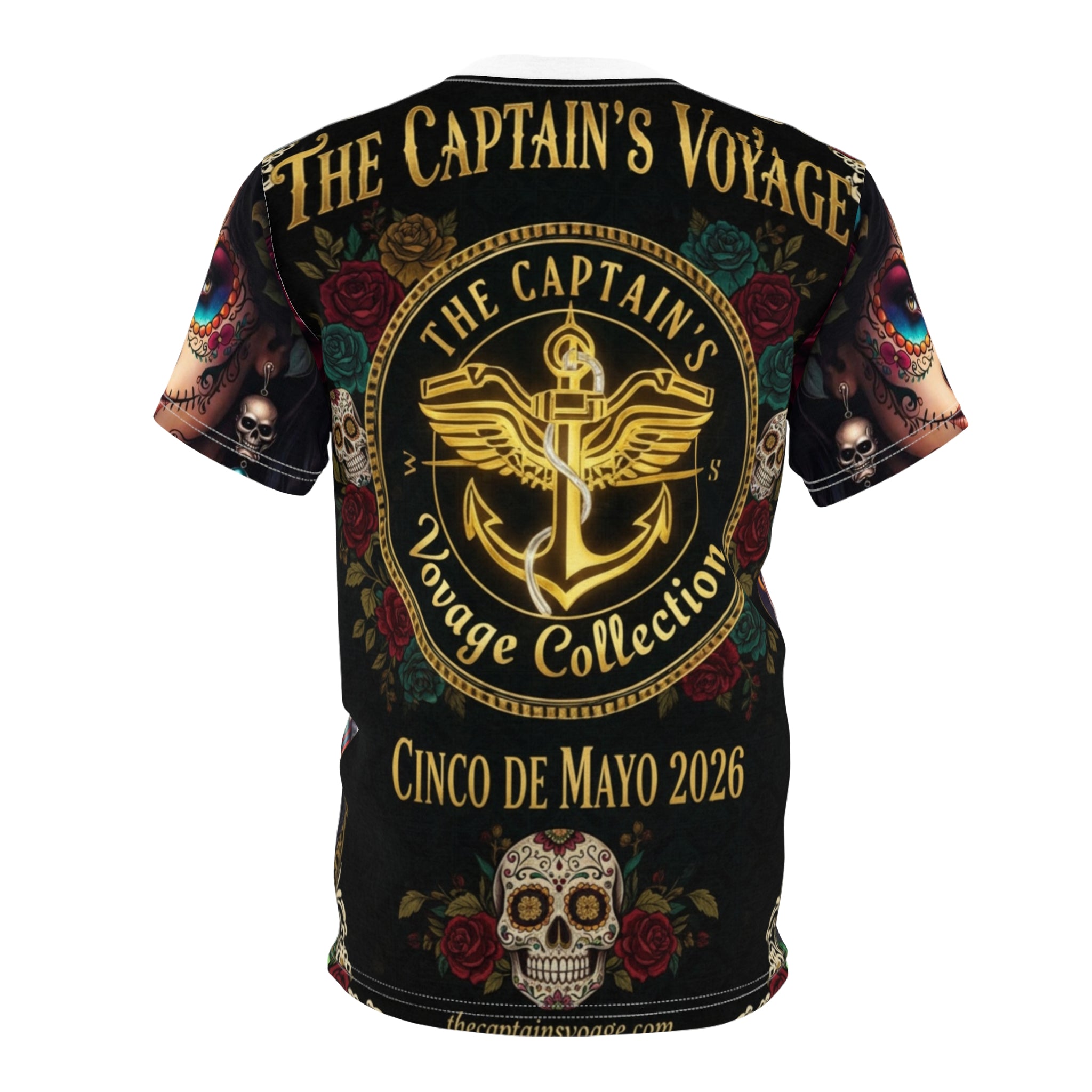 Day of the Dead Motorcycle Tee — Día de los Muertos Sugar Skull Rider Shirt
