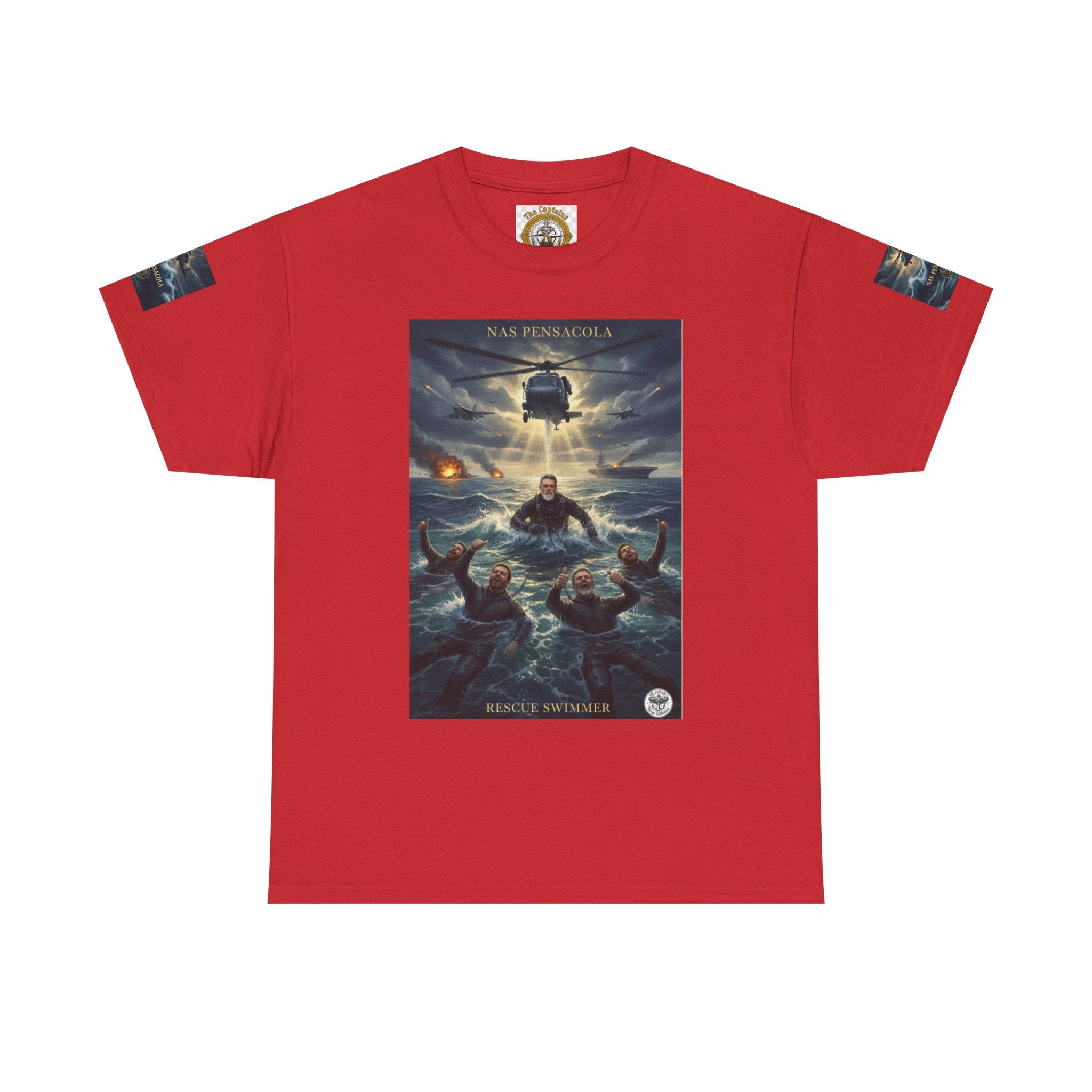 Rescue Mission Tee — Military Helicopter Search & Rescue Graphic T-Shirt