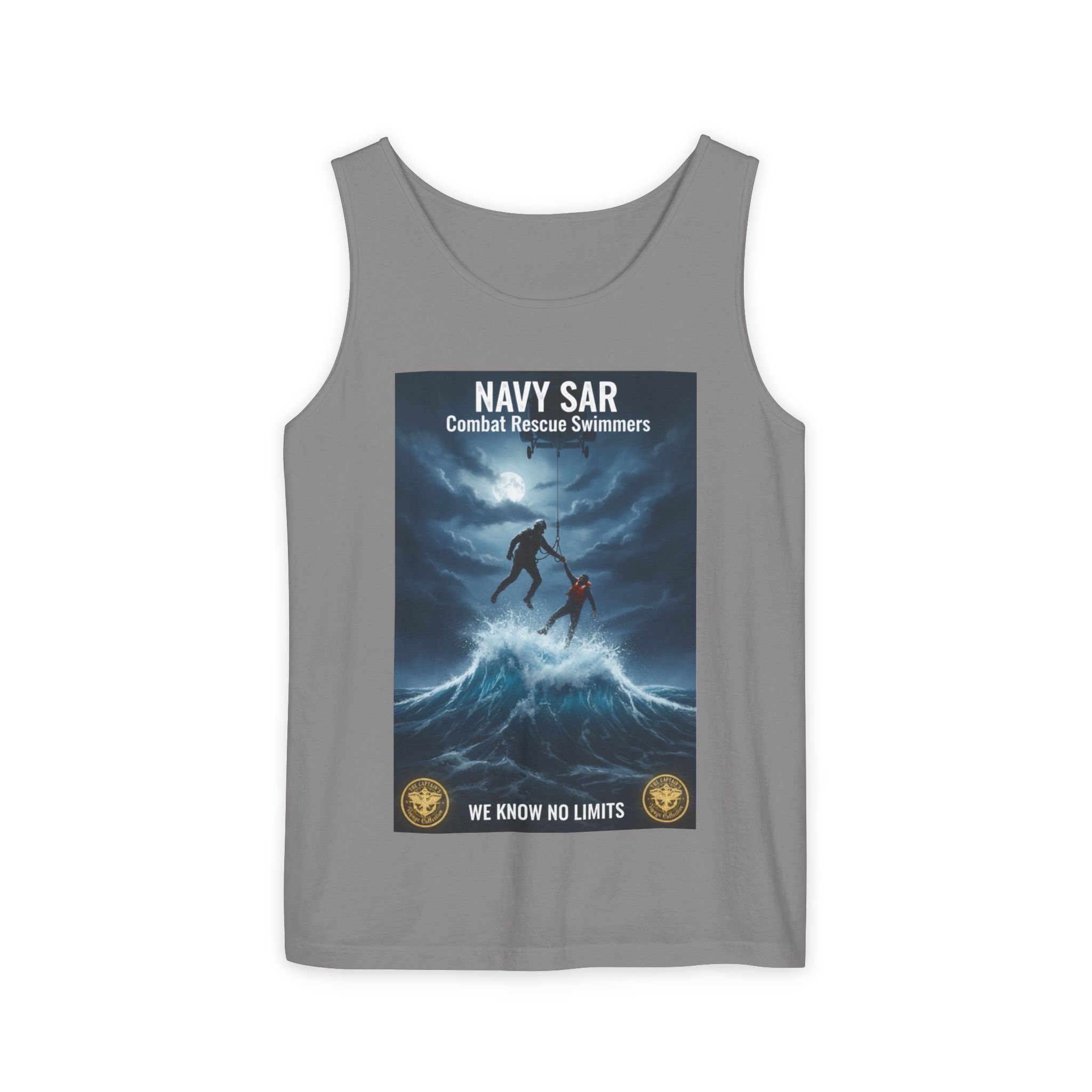 Navy SAR Tank Top — "We Know No Limits" Combat Rescue Swimmers