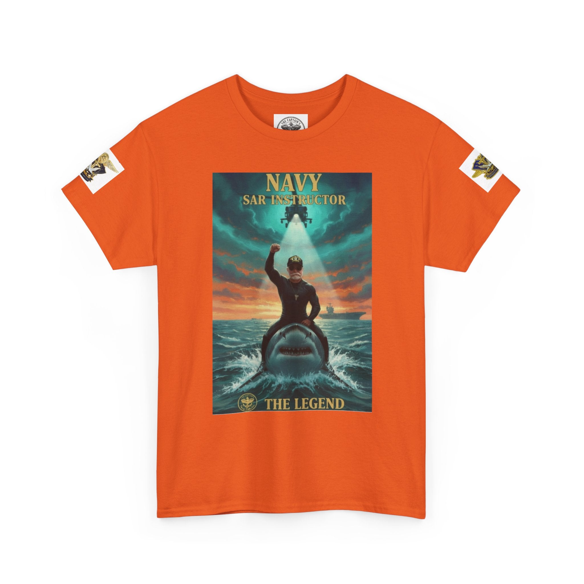 Navy SAR Helicopter Rescue Tee — "The Legend" Search & Rescue Tribute