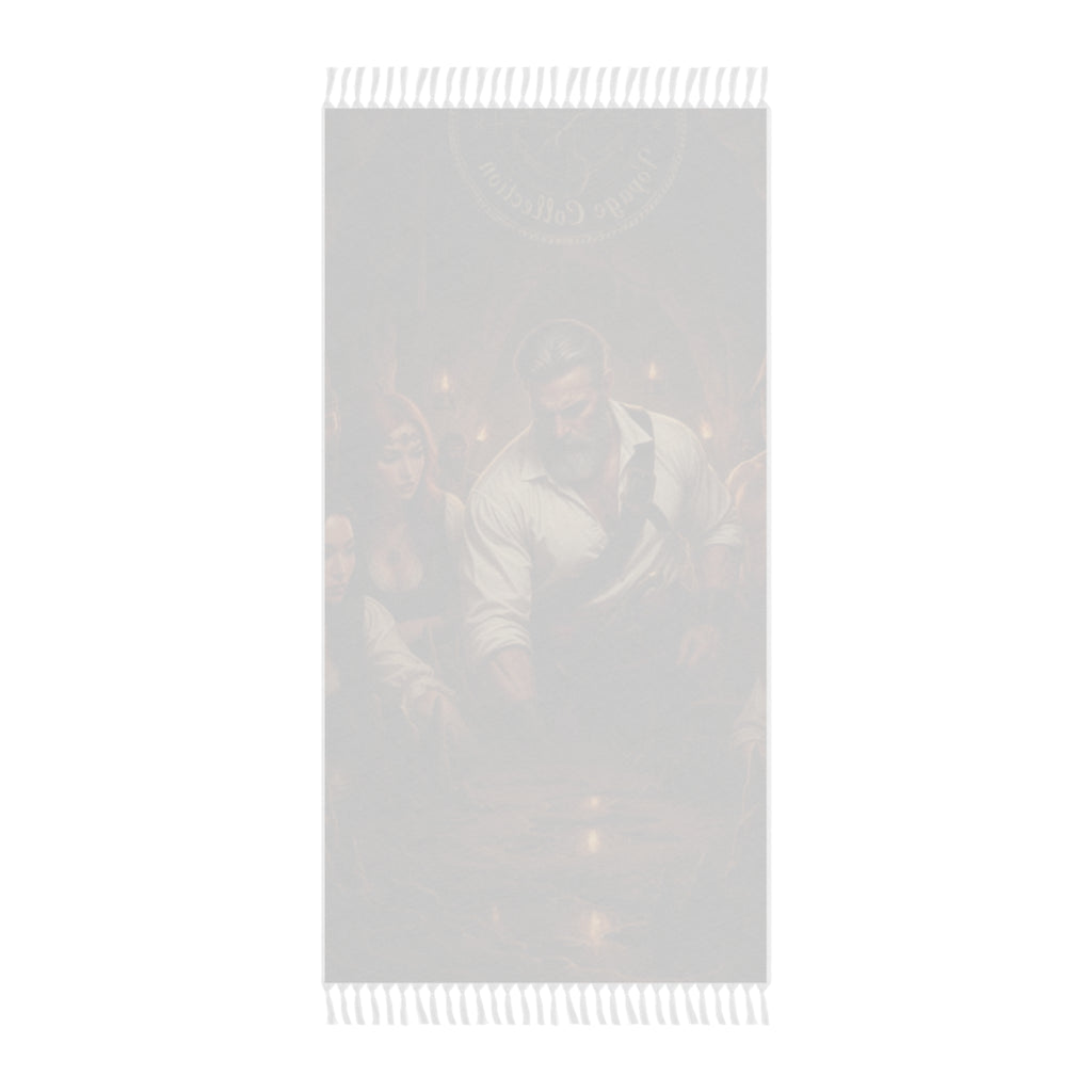 Boho Beach Cloth — Nautical Pirate Crew Towel (Vintage Captain Artwork)