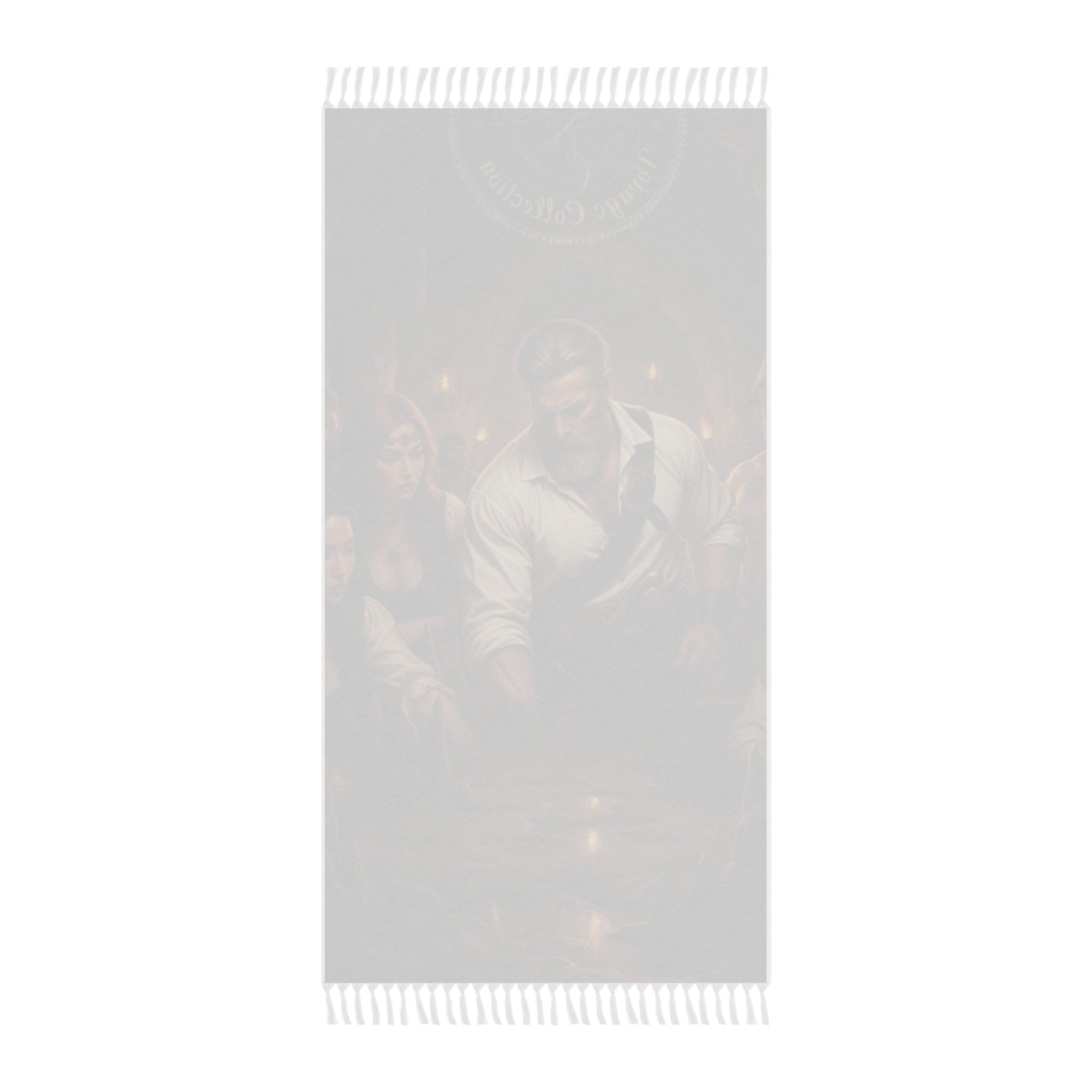 Boho Beach Cloth — Nautical Pirate Crew Towel (Vintage Captain Artwork)