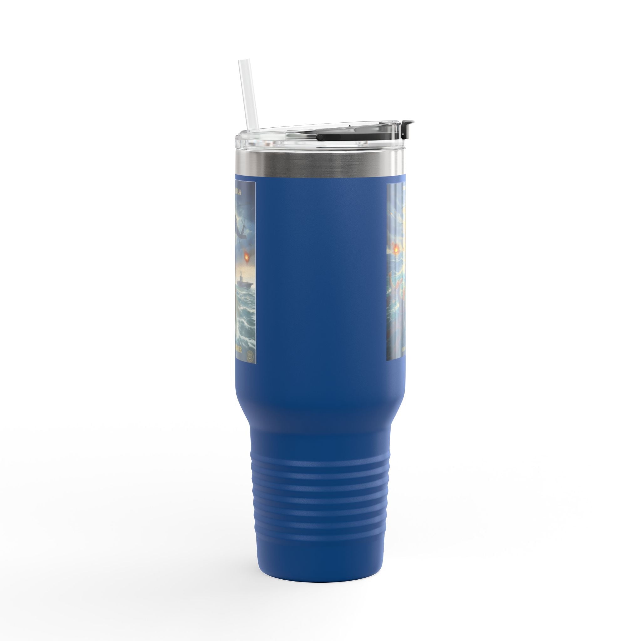 40oz Insulated Travel Mug — Ocean Storm Fantasy Art