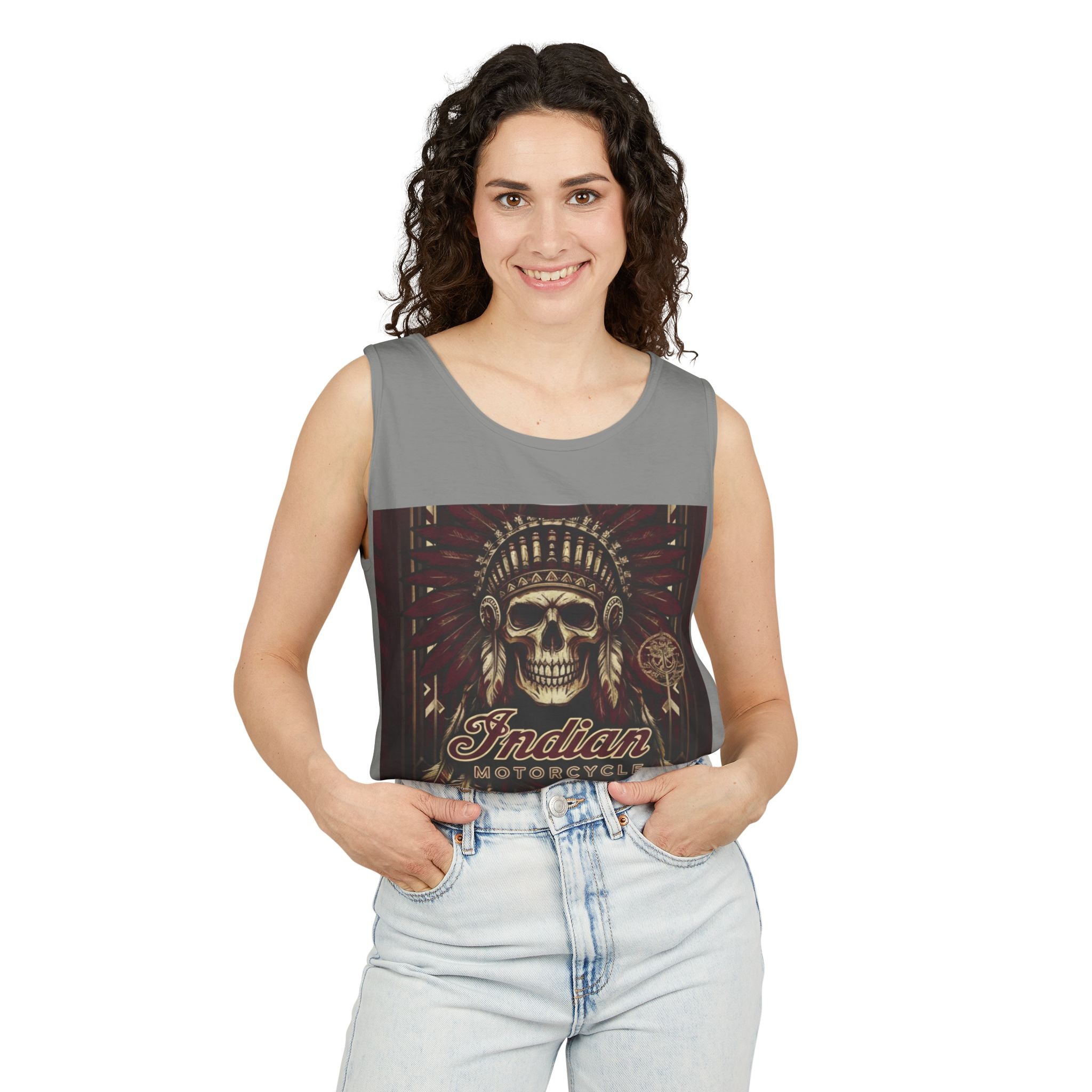 Skull Chief Tank Top — Indian Motorcycle Graphic Tank