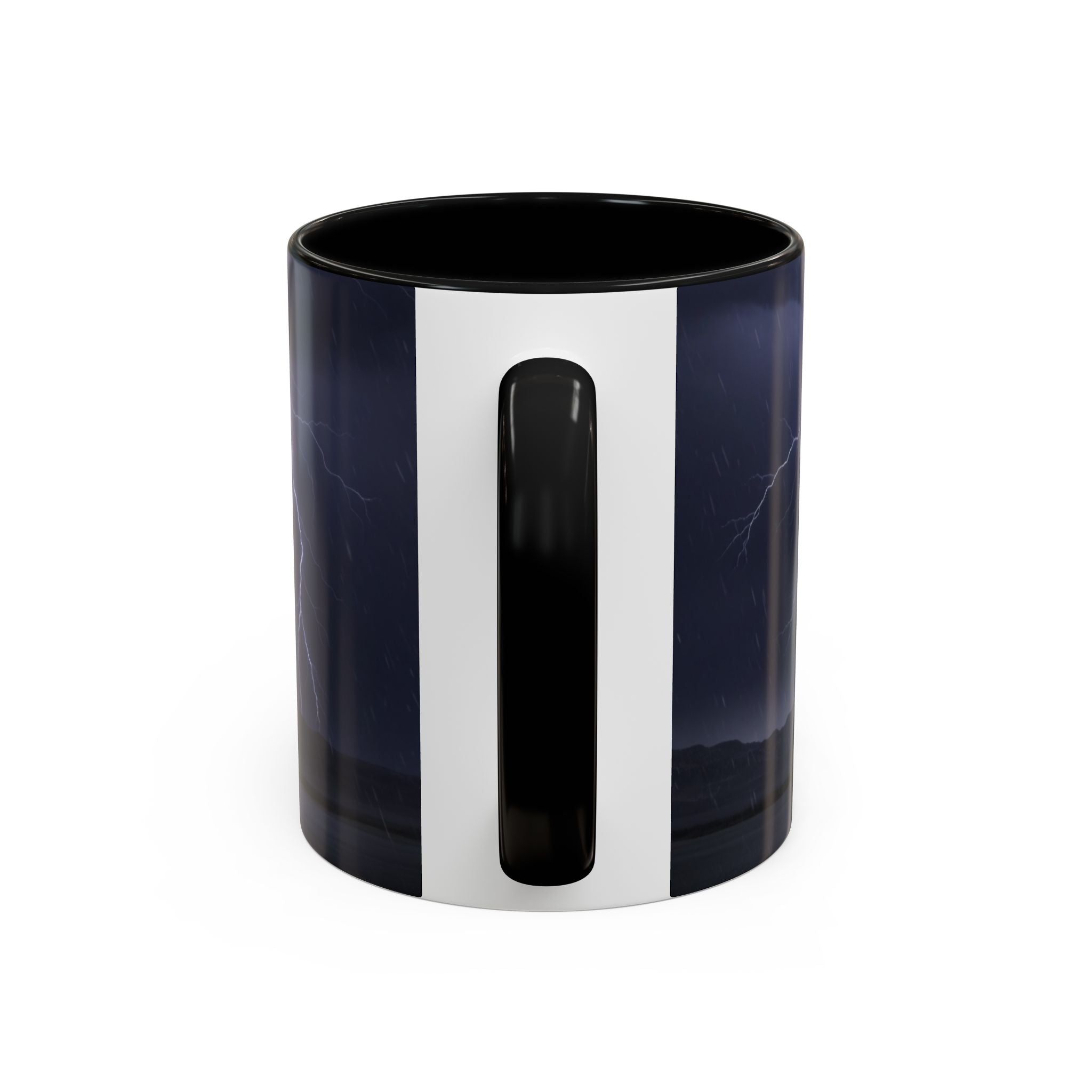 Western Ghost Riders Coffee Mug — Phantom Cowboy & Horse Lightning Accent Mug (11/15oz)