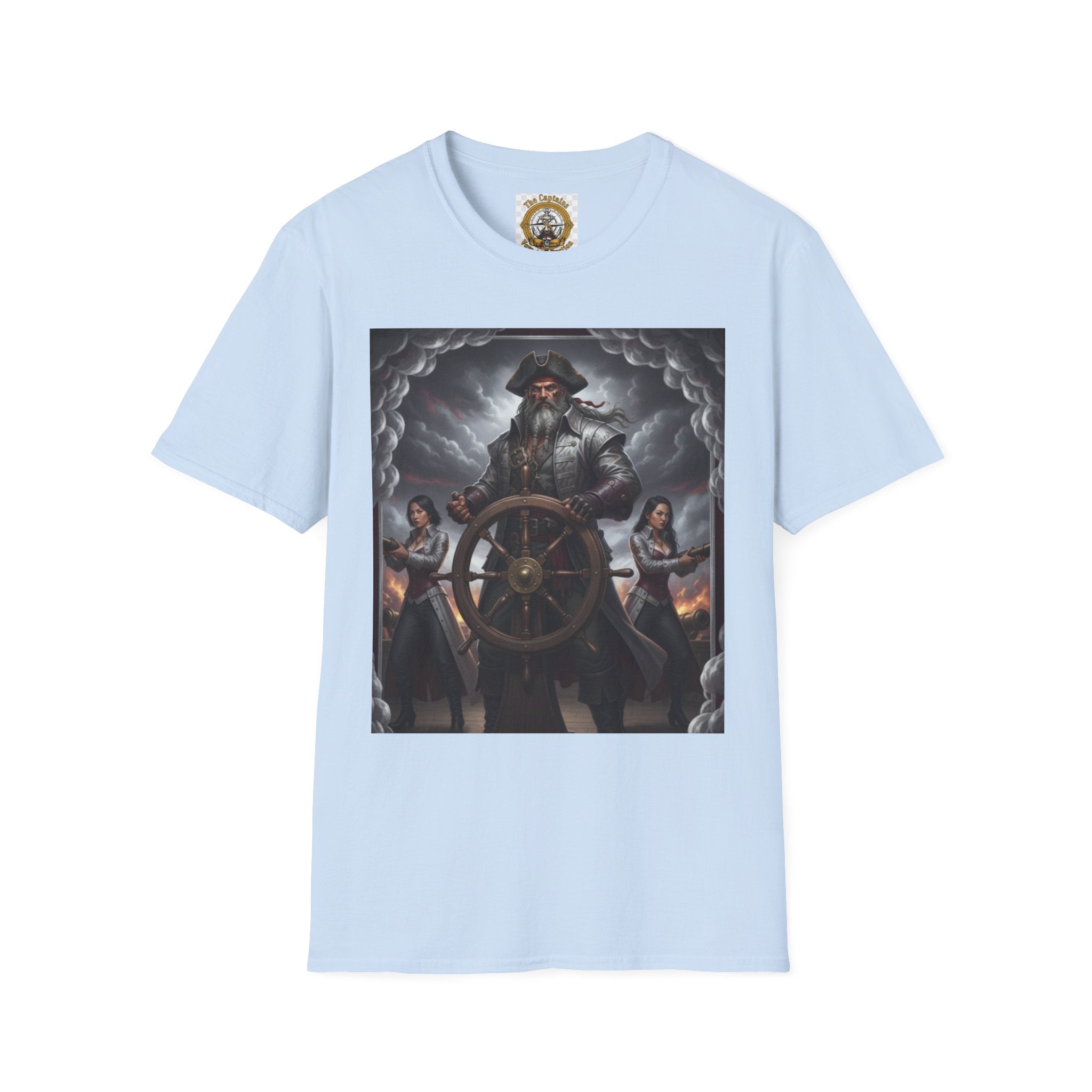 Pirate Captain T-Shirt — Vintage Nautical Adventure Graphic Tee
