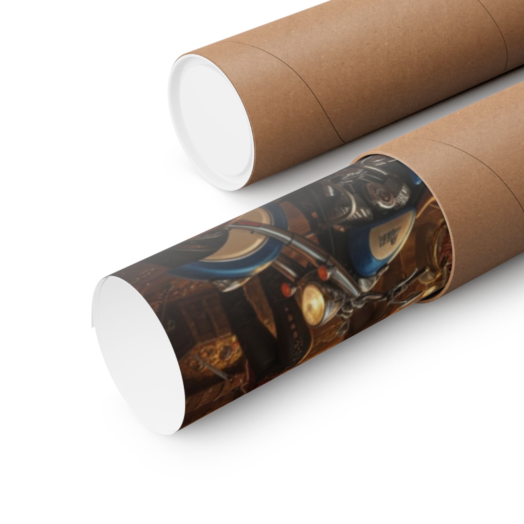 Pirate Queen Matte Poster — Fantasy Biker Treasure Cave Wall Art