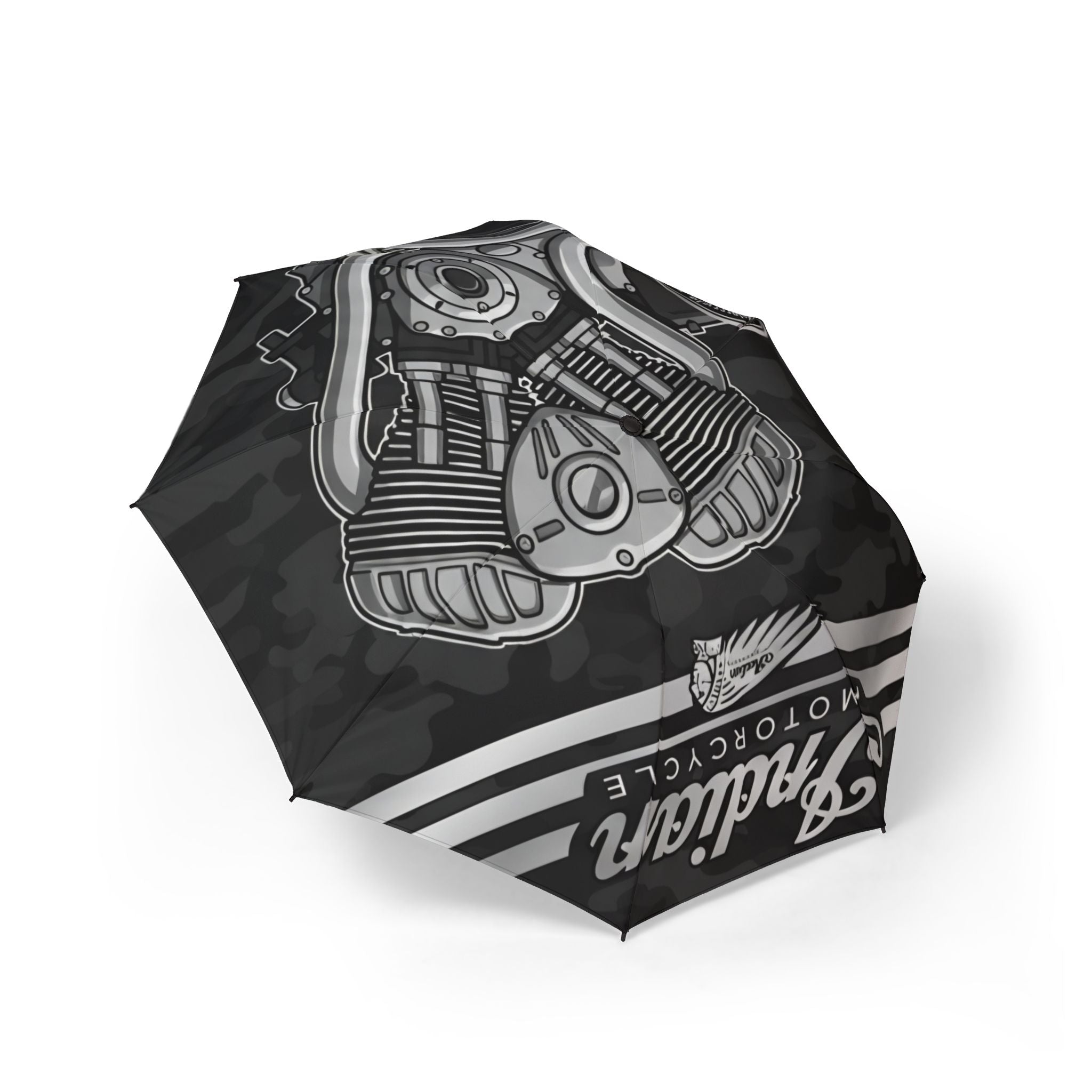 Motorcycle Engine Foldable Umbrella — Vintage Indian Motorcycle Logo