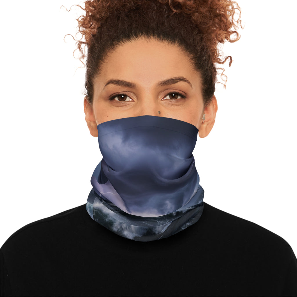 Tornado Ocean Neck Gaiter — Stormy Sea Lightweight Face & Neck Cover