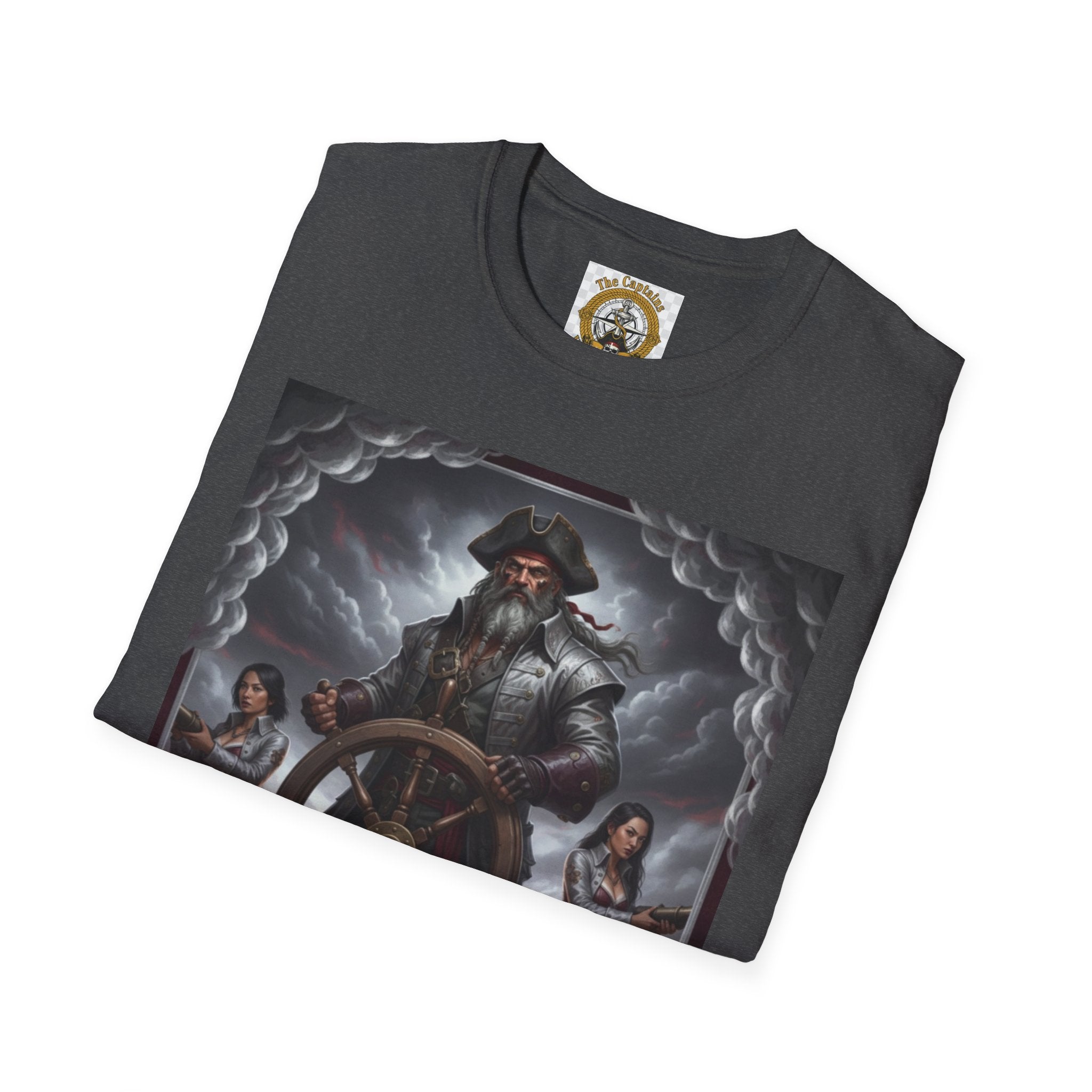 Pirate Captain T-Shirt — Vintage Nautical Adventure Graphic Tee