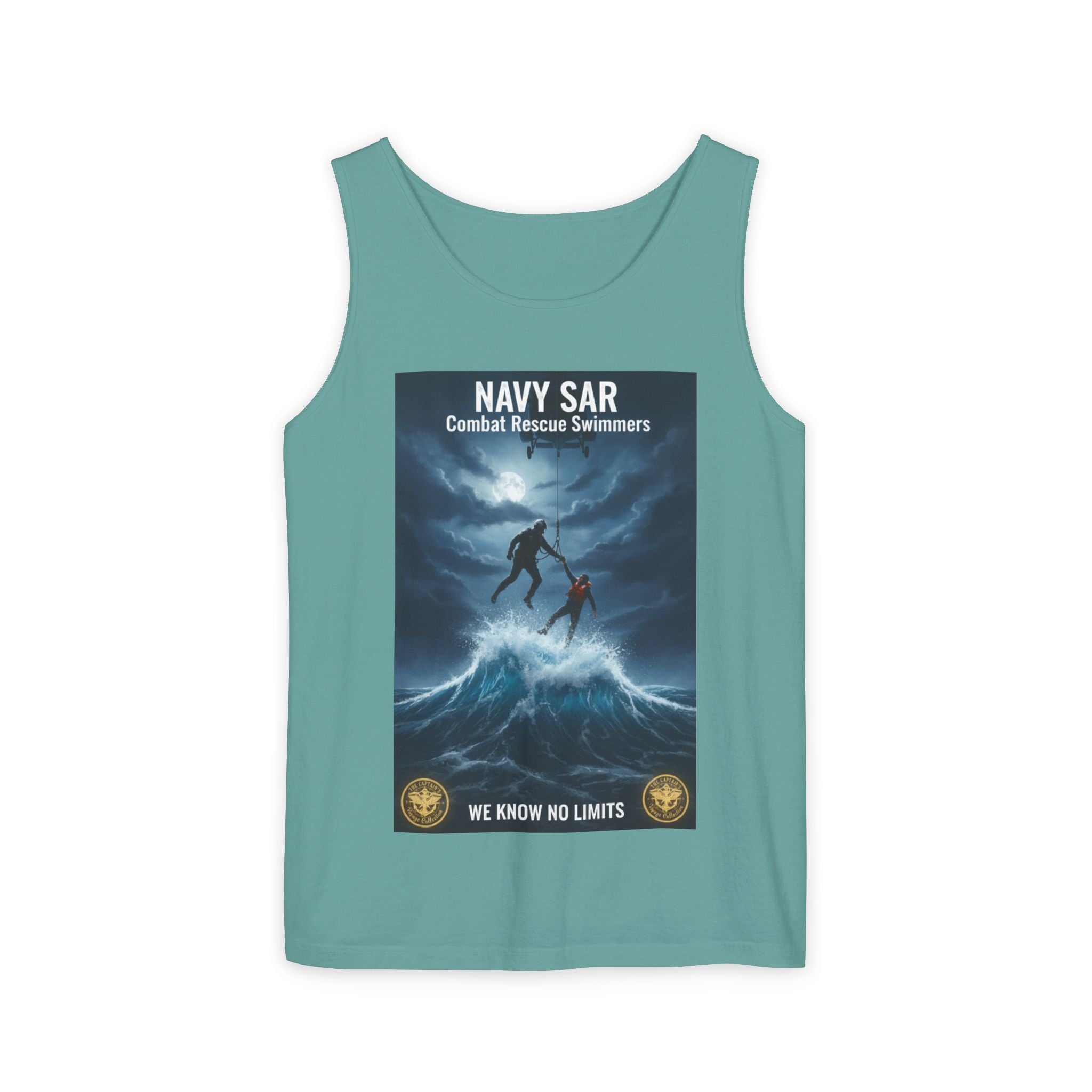 Navy SAR Tank Top — "We Know No Limits" Combat Rescue Swimmers