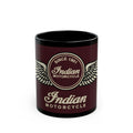 Indian Motorcycle Vintage Wings Black Mug — 11oz & 15oz