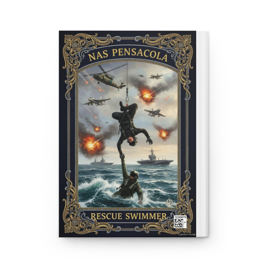Rescue Swimmer & Riders Club Hardcover Journal — Military Sea Rescue Notebook