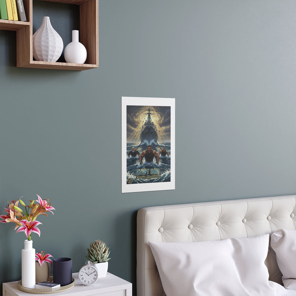 Navy SEALs Silk Poster — 'Nothing Is Impossible' Military Wall Art (Indoor/Outdoor)