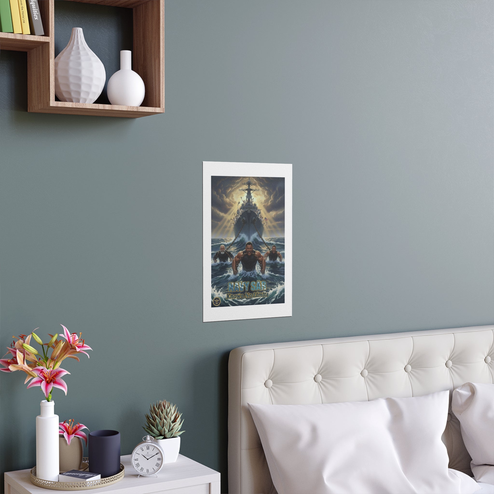 Navy SEALs Silk Poster — 'Nothing Is Impossible' Military Wall Art (Indoor/Outdoor)
