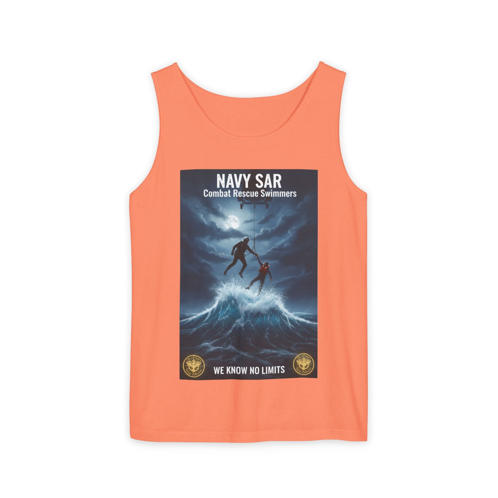 Navy SAR Tank Top — "We Know No Limits" Combat Rescue Swimmers