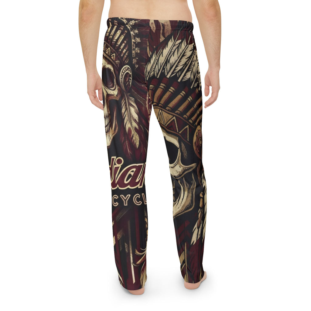 Skull & Headdress Pajama Pants — Retro Motorcycle Lounge Pants