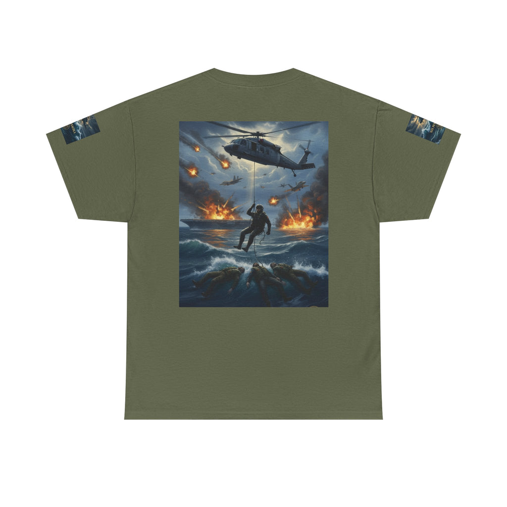 Rescue Mission Tee — Military Helicopter Search & Rescue Graphic T-Shirt
