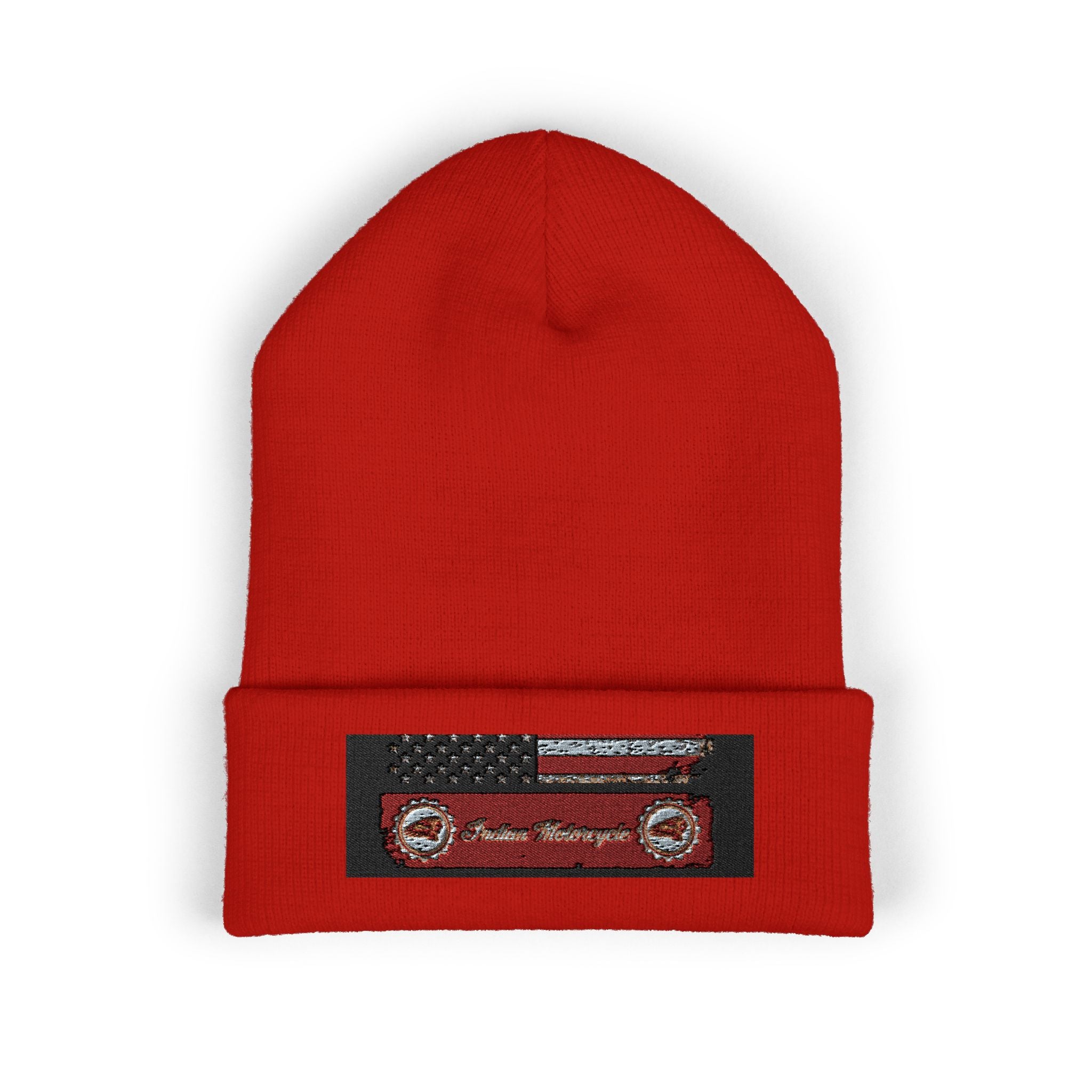 Retro Cassette Embroidered Beanie — Vintage Music Knit Hat