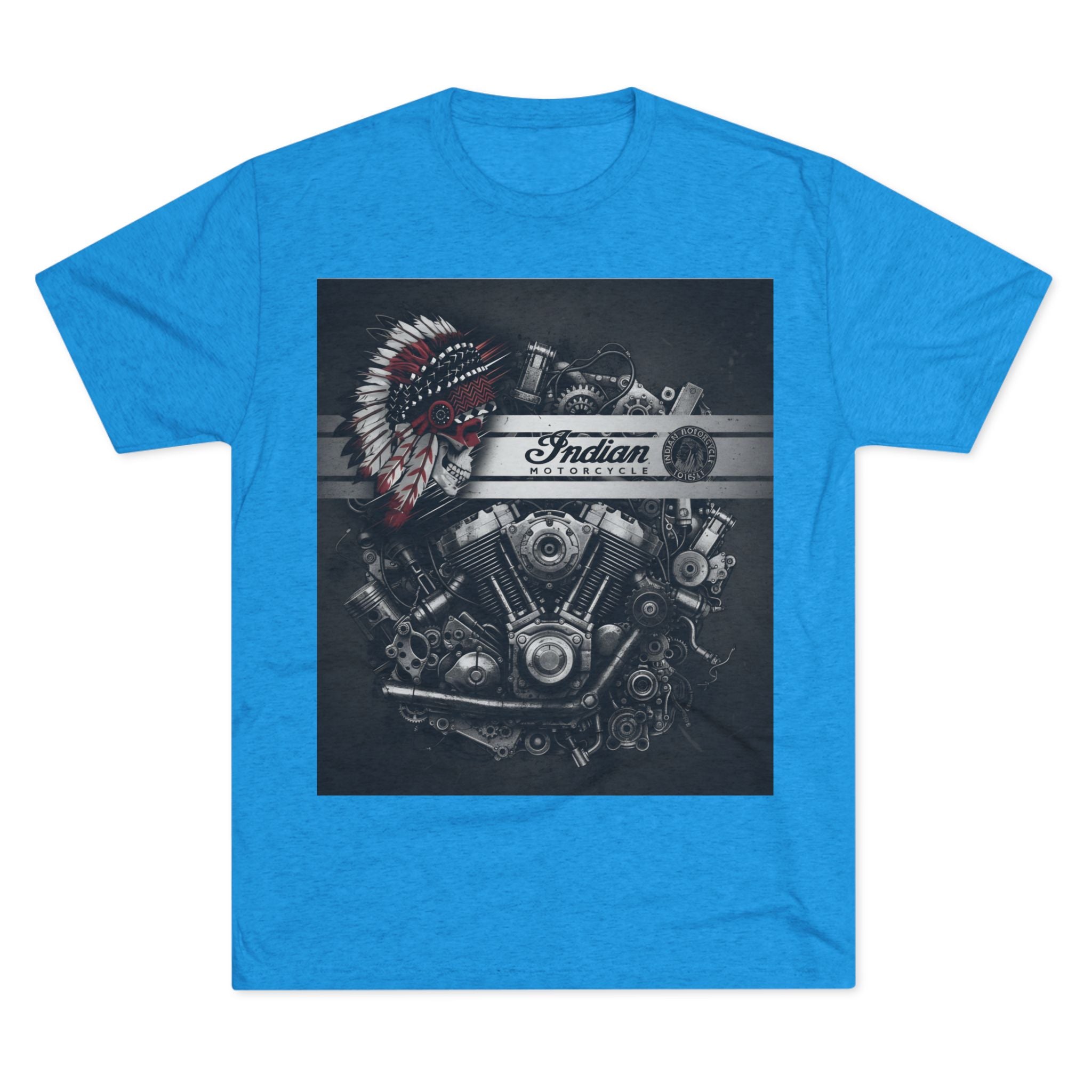 Indian Motorcycle Engine Tee — Vintage 'World's Fastest Motorcycle' Graphic