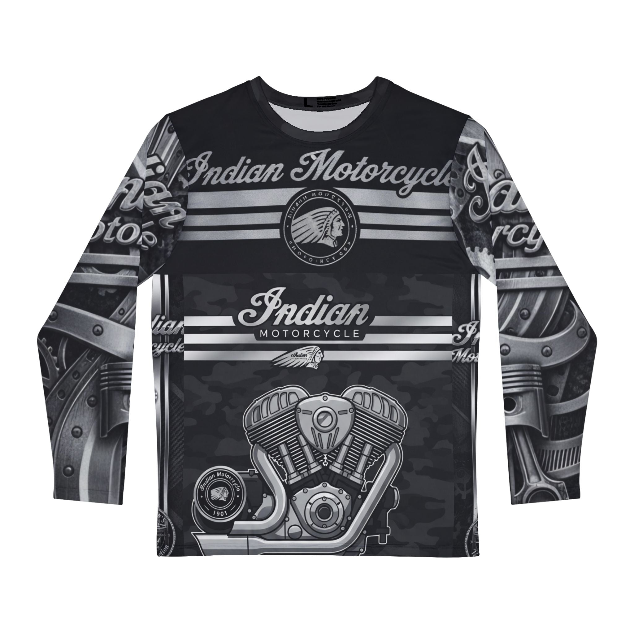 Indian Motorcycle Engine Long Sleeve Shirt